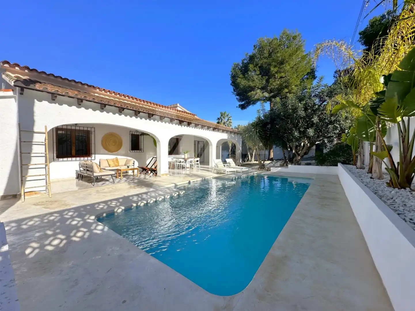 Exterior view of Houses for sale in Moraira  with Air Conditioner, Heating and Private garden