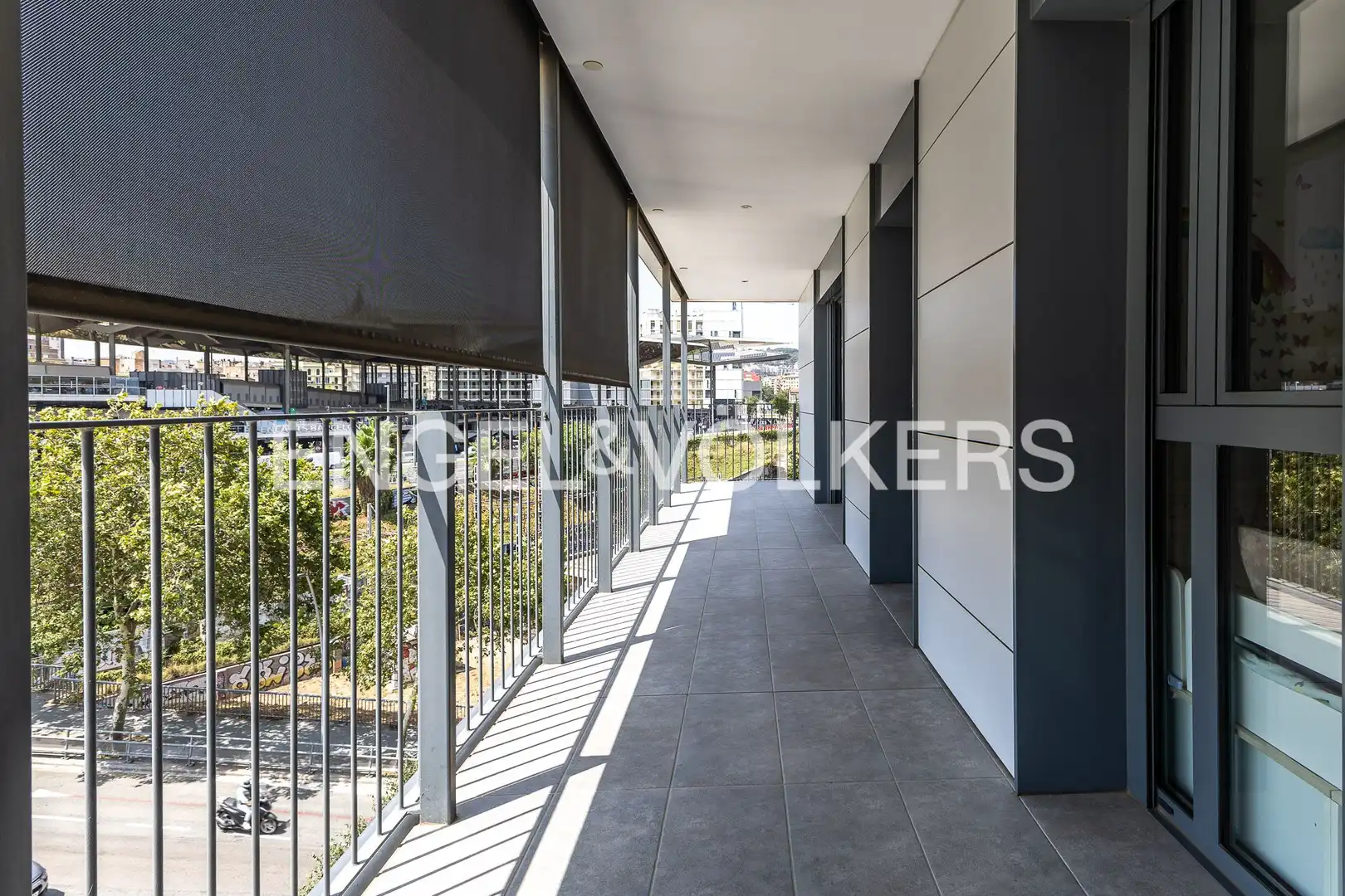 Terraza de Piso de alquiler en Barcelona con Aire acondicionado, Calefacción y Parquet