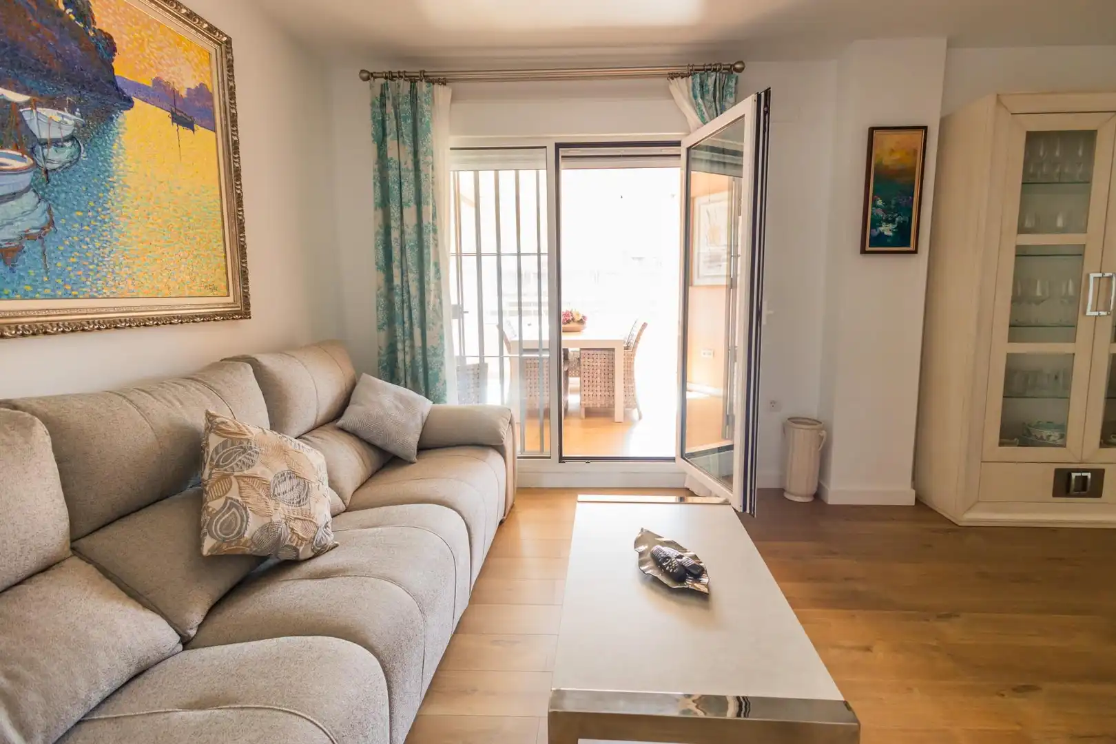 Living room of Flat for sale in Sanlúcar de Barrameda  with Heating, Private garden and Terrace