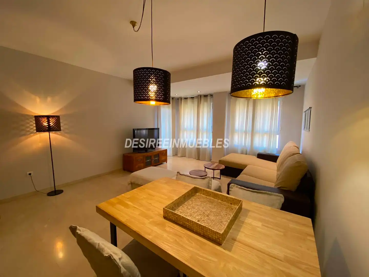 Living room of Flat for rent in Valencia  with Air Conditioner, Heating and Terrace