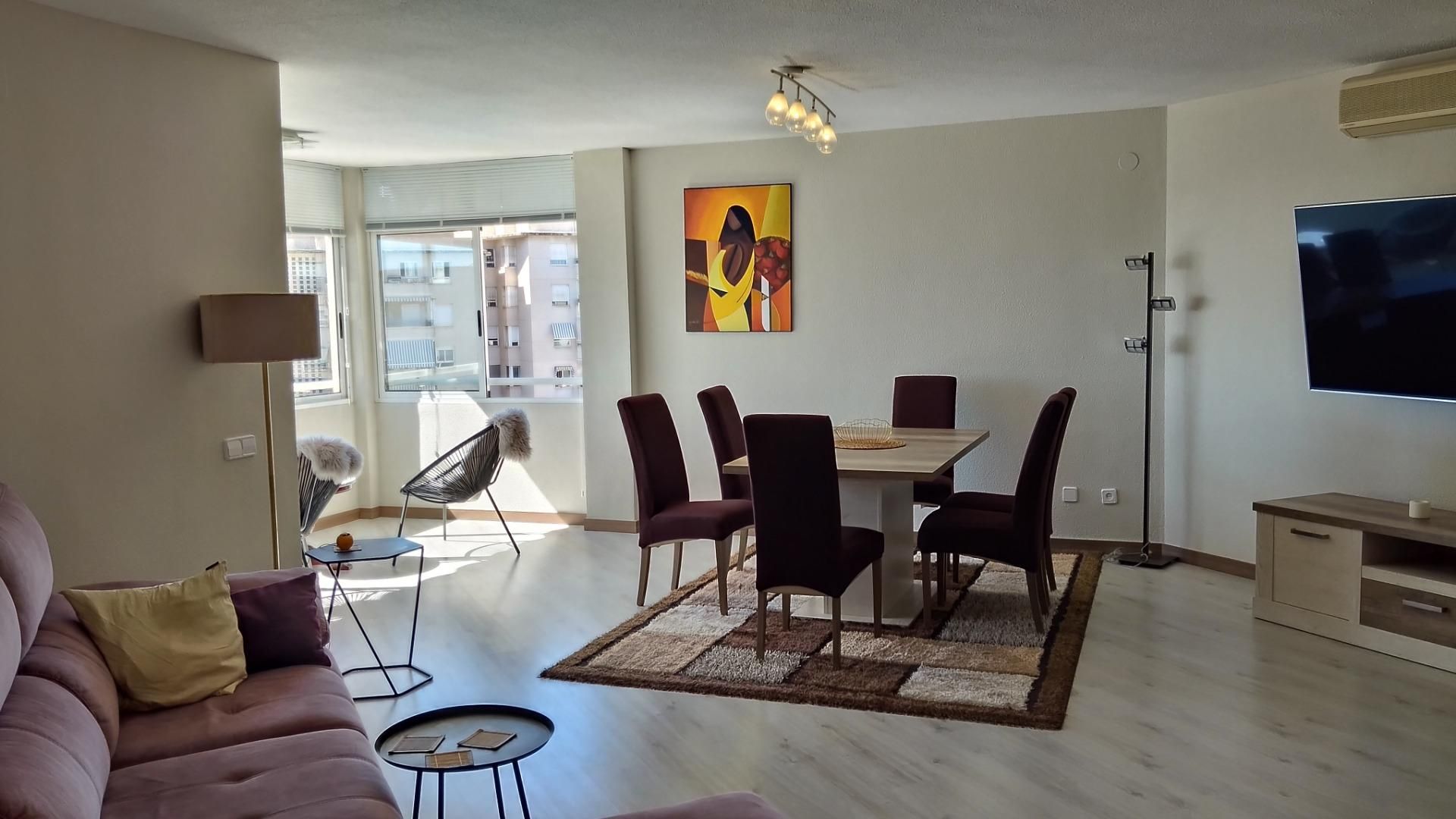 Sala de estar de Piso en venta en Alicante / Alacant con Aire acondicionado, Calefacción y Jardín privado