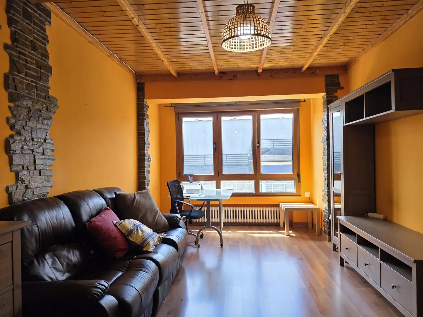 Living room of Flat for rent in Siero  with Heating, Storage room and Furnished