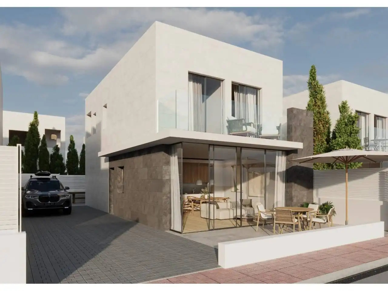 Vista exterior de Casa o chalet en venta en Las Torres de Cotillas con Aire acondicionado y Terraza