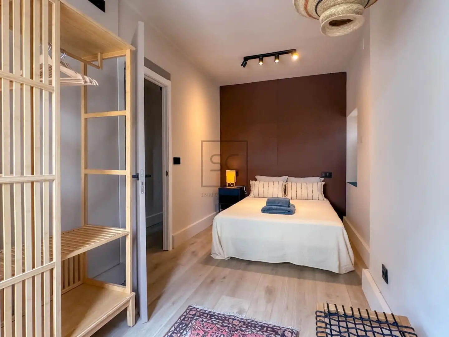 Schlafzimmer von Wohnungen zum Verkauf in Pontedeume mit Heizung, Parkett und Möbliert