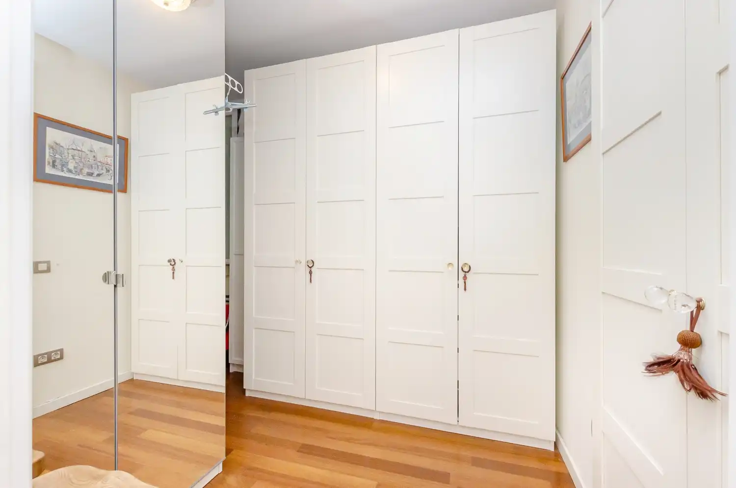 Schlafzimmer von Wohnung zum Verkauf in Barcelona mit Klimaanlage, Heizung und Parkett