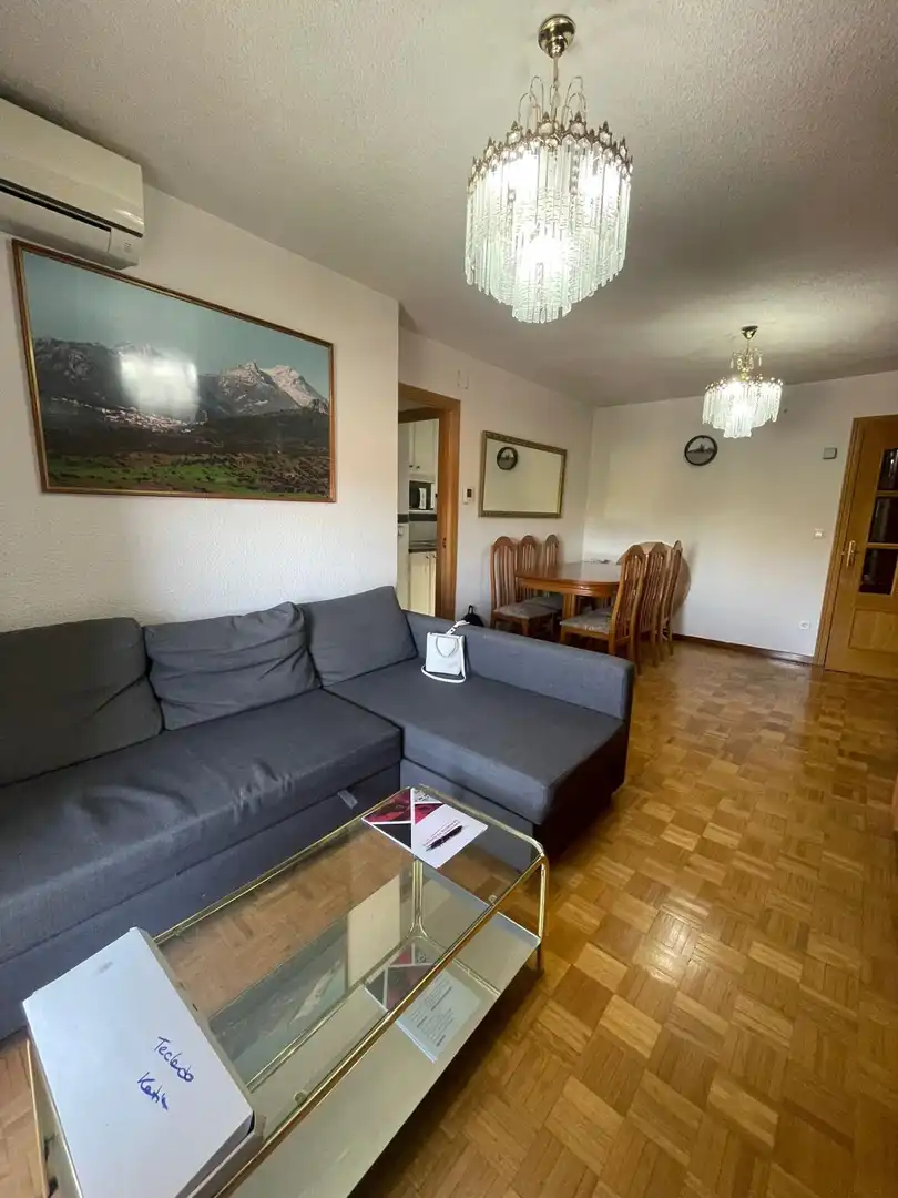 Wohnzimmer von Wohnung zur Miete in Fuenlabrada mit Klimaanlage, Heizung und Parkett