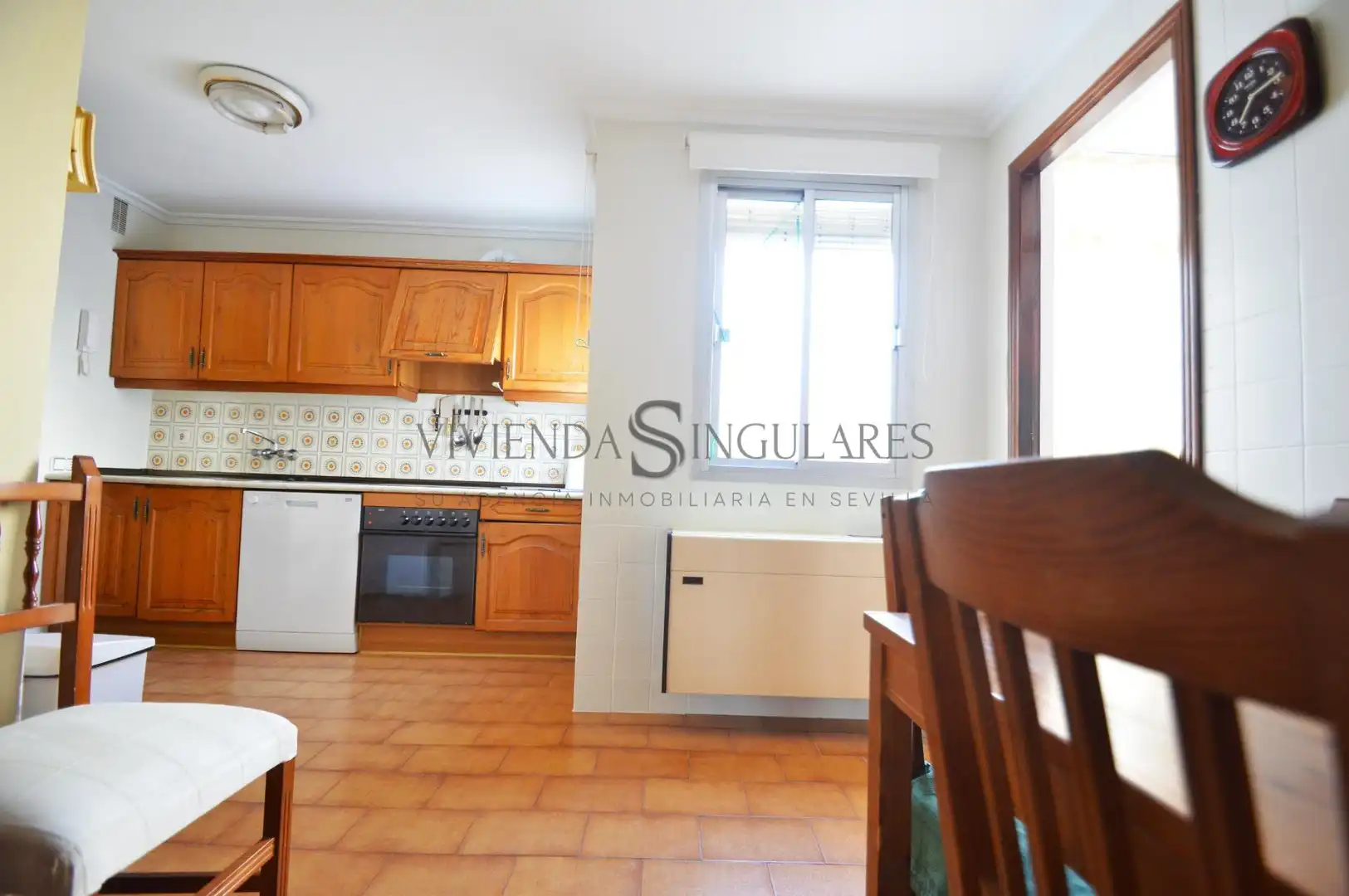 Cuina de Pis de lloguer en Sevilla amb Aire condicionat, Parquet i Terrassa