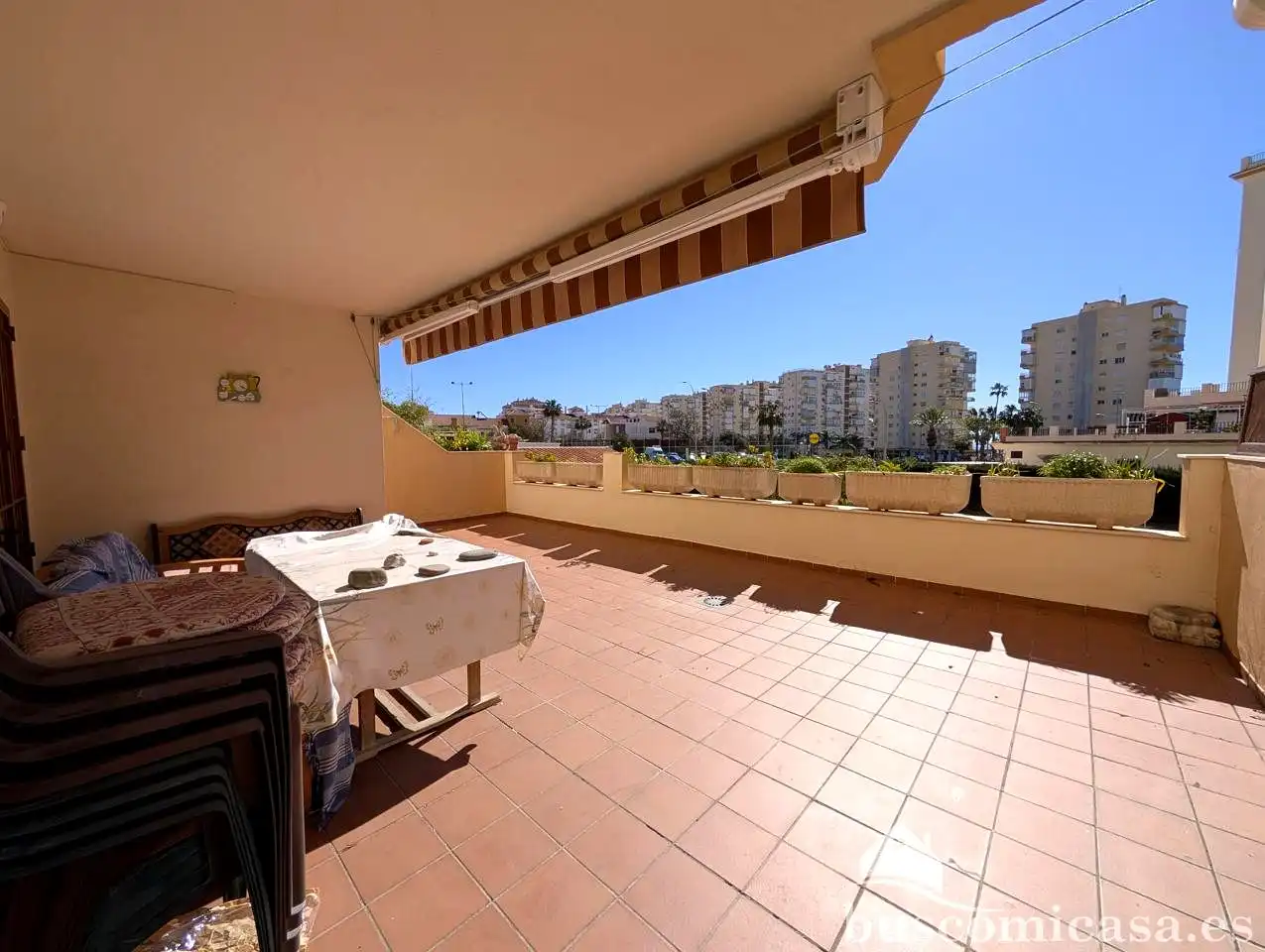 Terraza de Planta baja en venta en Algarrobo con Jardín privado, Terraza y Amueblado