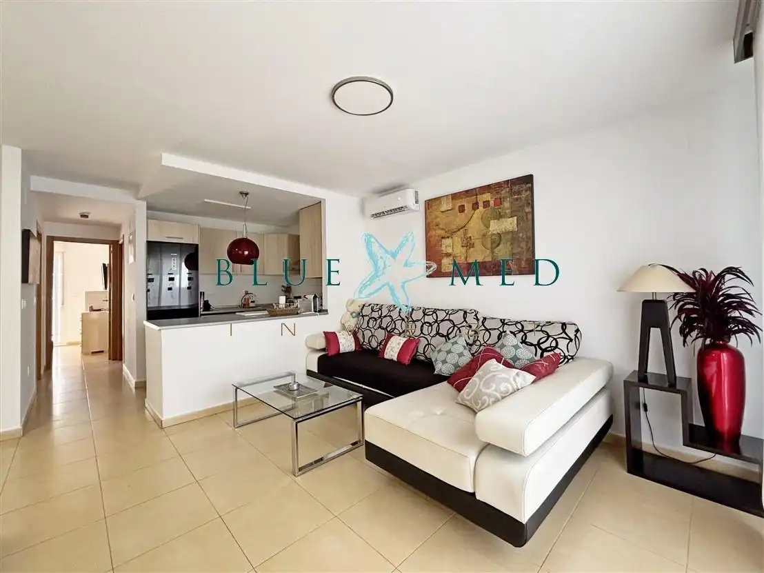 Sala de estar de Apartamento en venta en Alhama de Murcia con Aire acondicionado, Jardín privado y Terraza