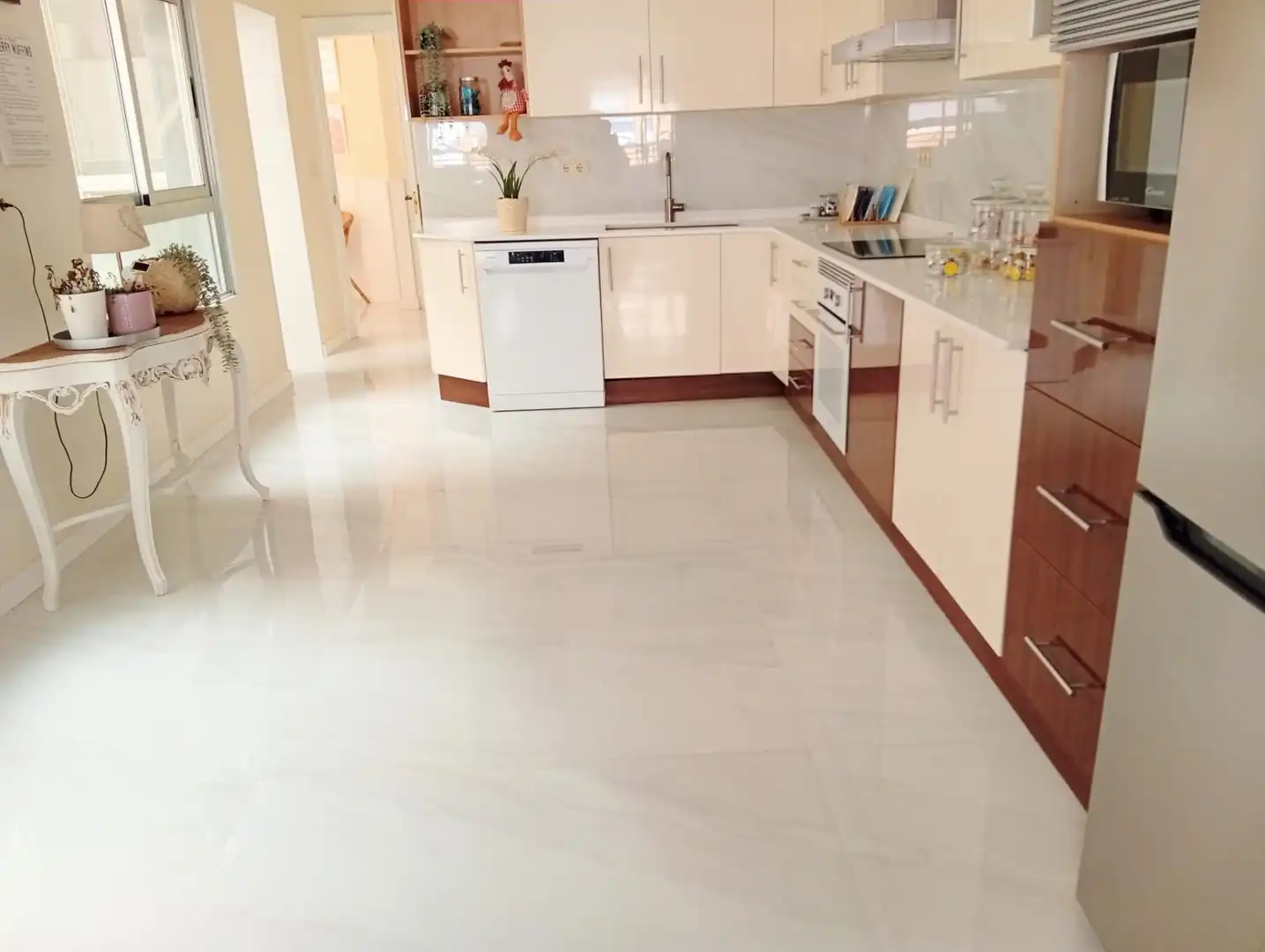 Kitchen of Flat for sale in Almería  with Air Conditioner and Terrace