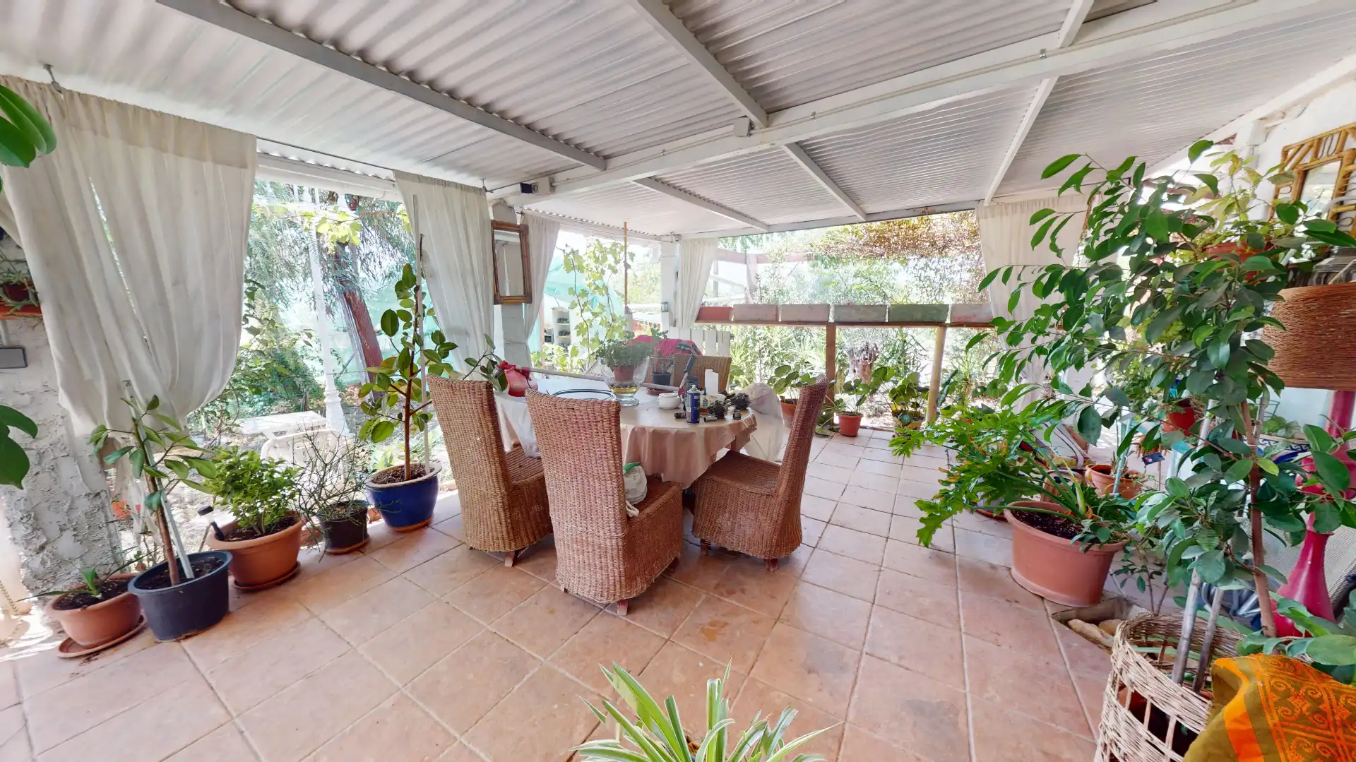 Terrassa de Casa o xalet en venda en Biar amb Aire condicionat, Jardí privat i Piscina