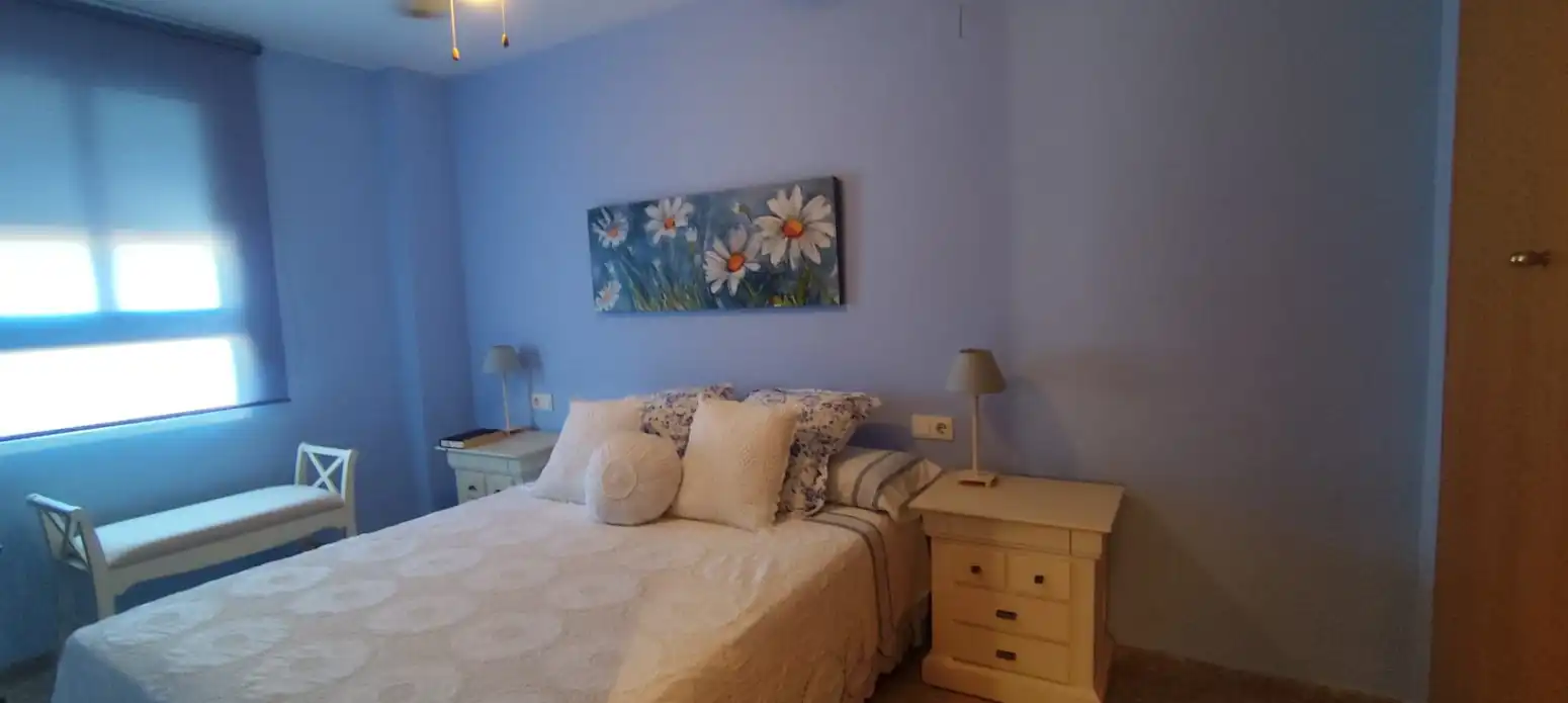 Bedroom of Flat for rent in Canet d'En Berenguer  with Air Conditioner, Private garden and Terrace