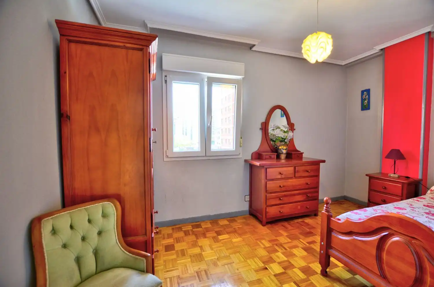 Bedroom of Flat for sale in Gijón   with Storage room and Swimming Pool