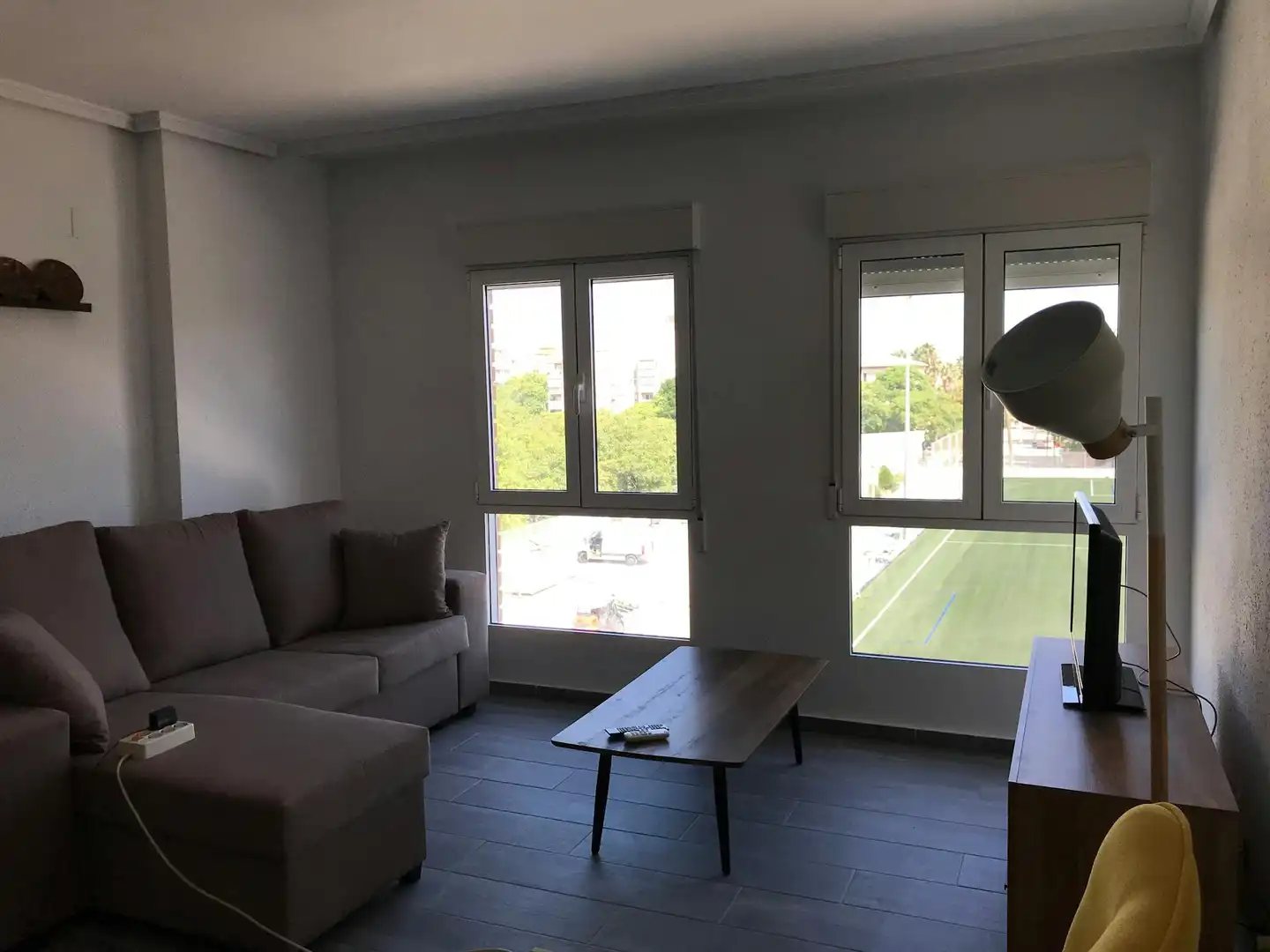 Sala de estar de Piso para compartir en Valencia con Aire acondicionado, Amueblado y Lavadora