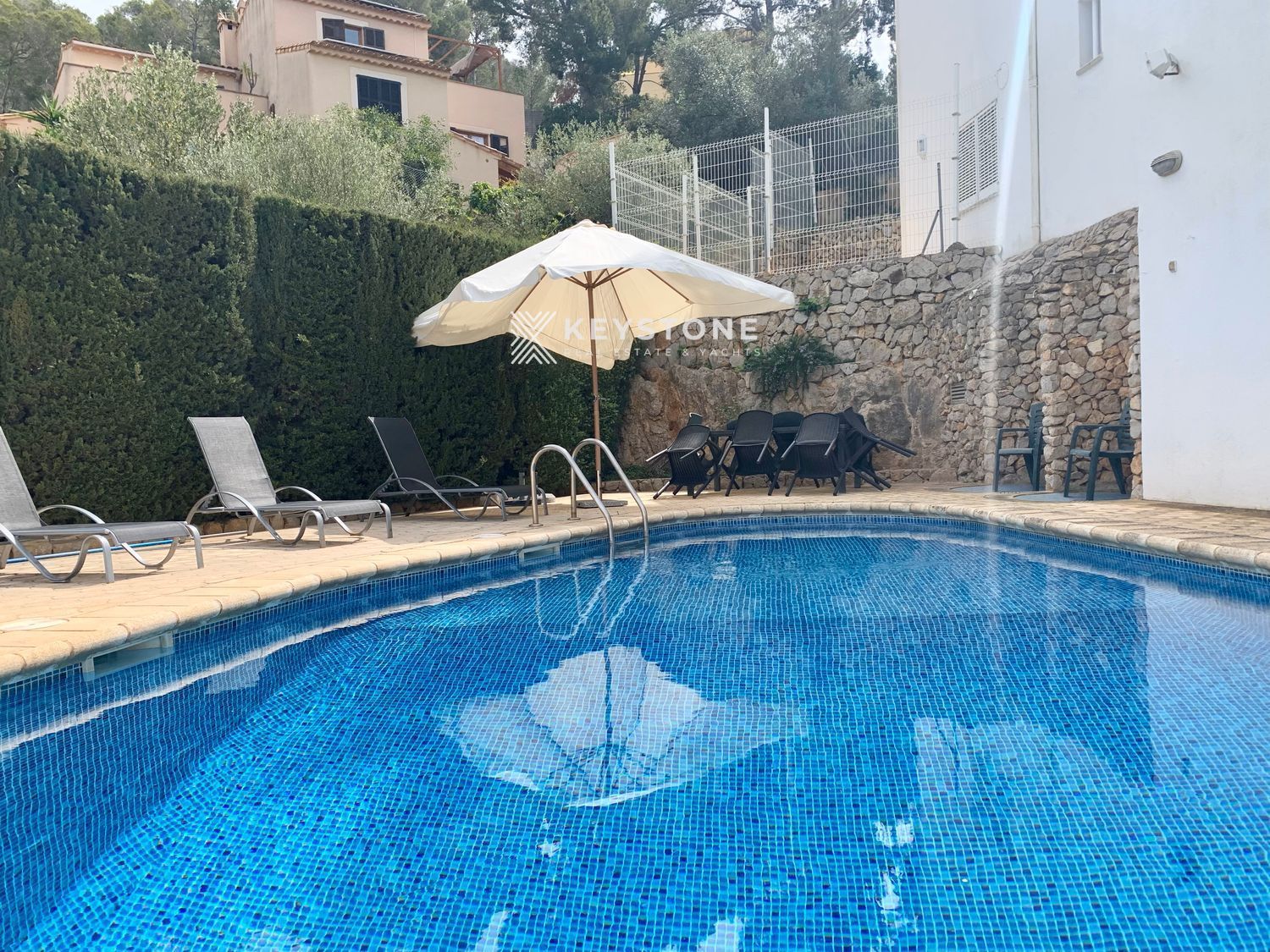 Piscina de Casa o xalet de lloguer en Calvià amb Aire condicionat, Terrassa i Traster