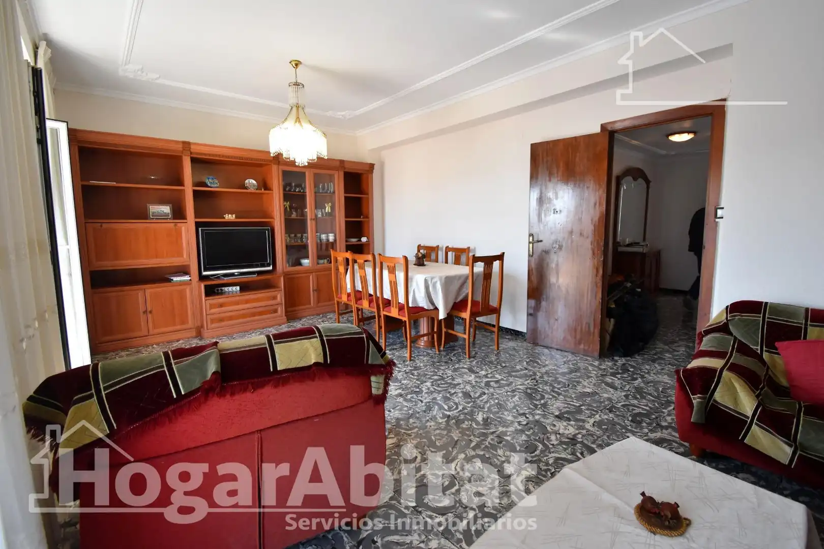 Sala de estar de Ático en venta en Oliva con Terraza y Amueblado