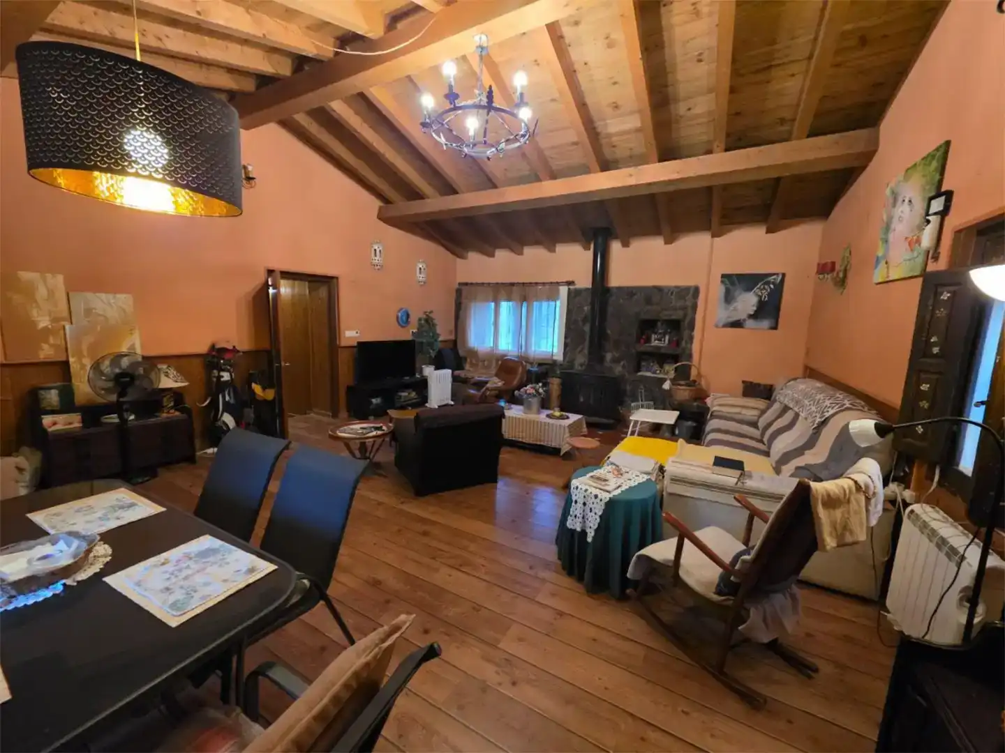Sala d'estar de Pis en venda en Valdastillas amb Terrassa i Piscina
