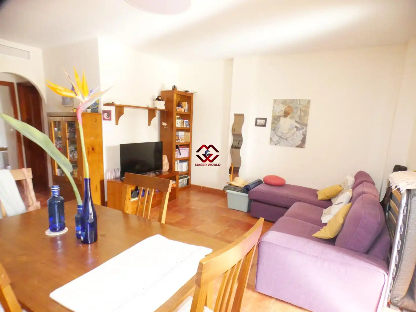 Sala de estar de Apartamento en venta en Cartagena con Jardín privado, Terraza y Piscina comunitaria