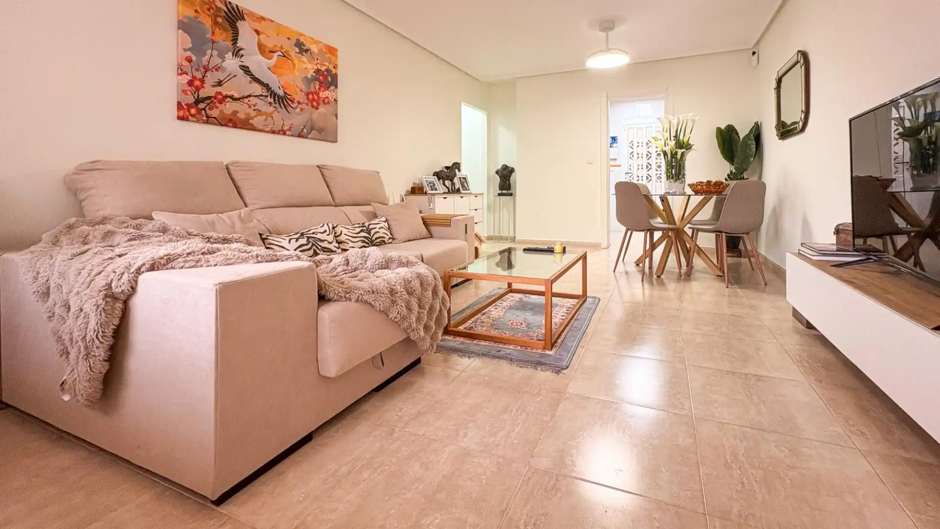 Sala de estar de Planta baja en venta en Elche / Elx con Calefacción, Jardín privado y Terraza