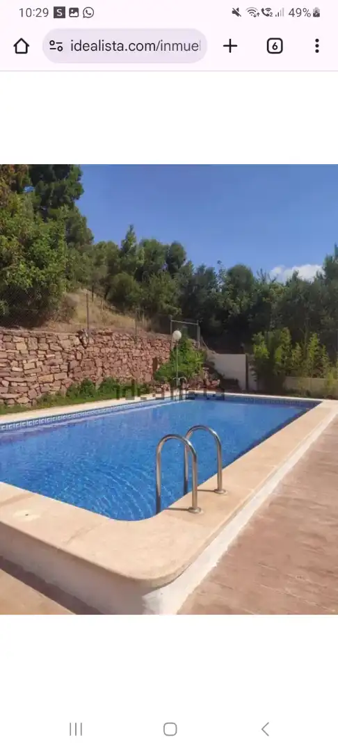 Piscina de Casa adosada de alquiler en Serra con Jardín privado, Terraza y Horno
