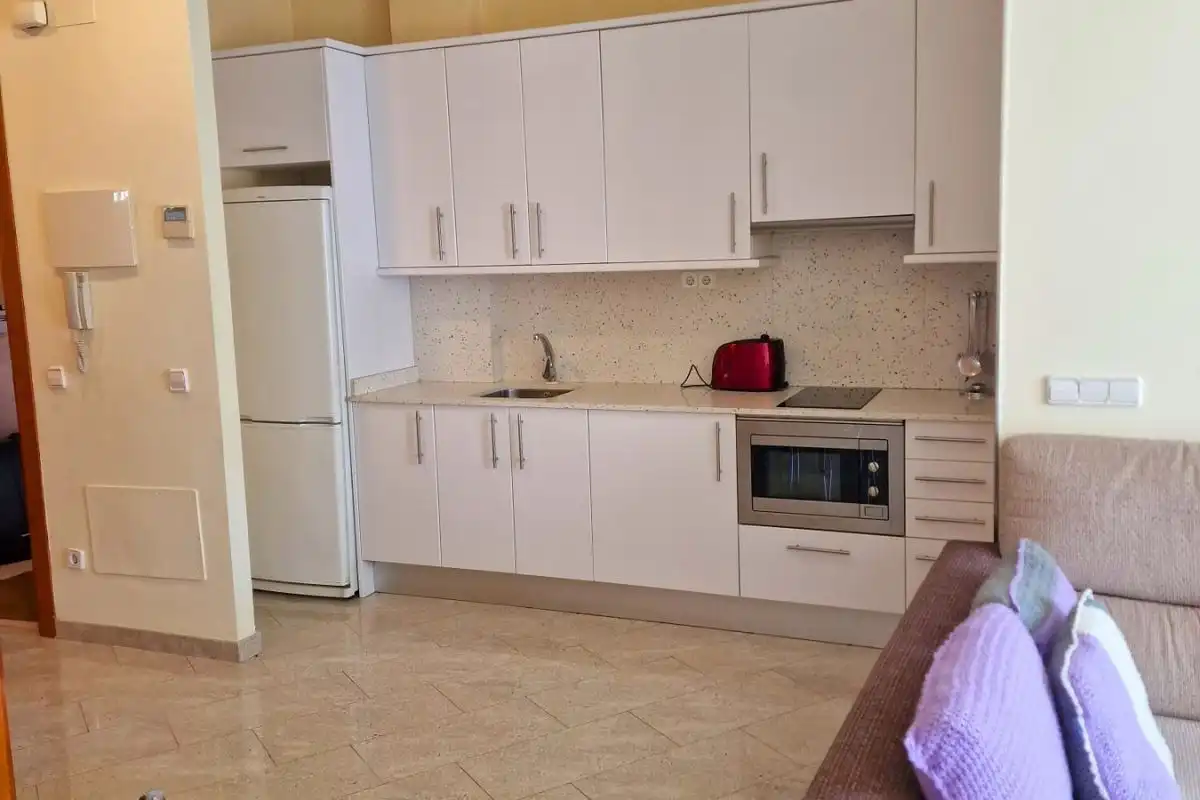 Cocina de Apartamento de alquiler en Girona con Aire acondicionado, Calefacción y Terraza