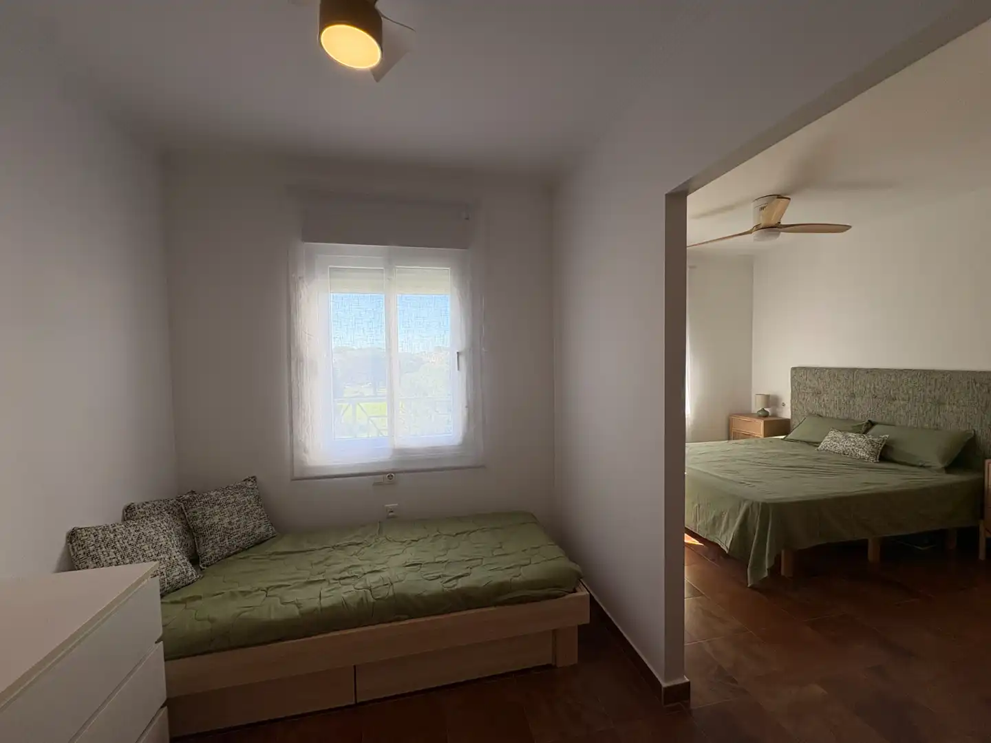 Schlafzimmer von Wohnung zur Miete in El Portil mit Terrasse, Möbliert und Balkon