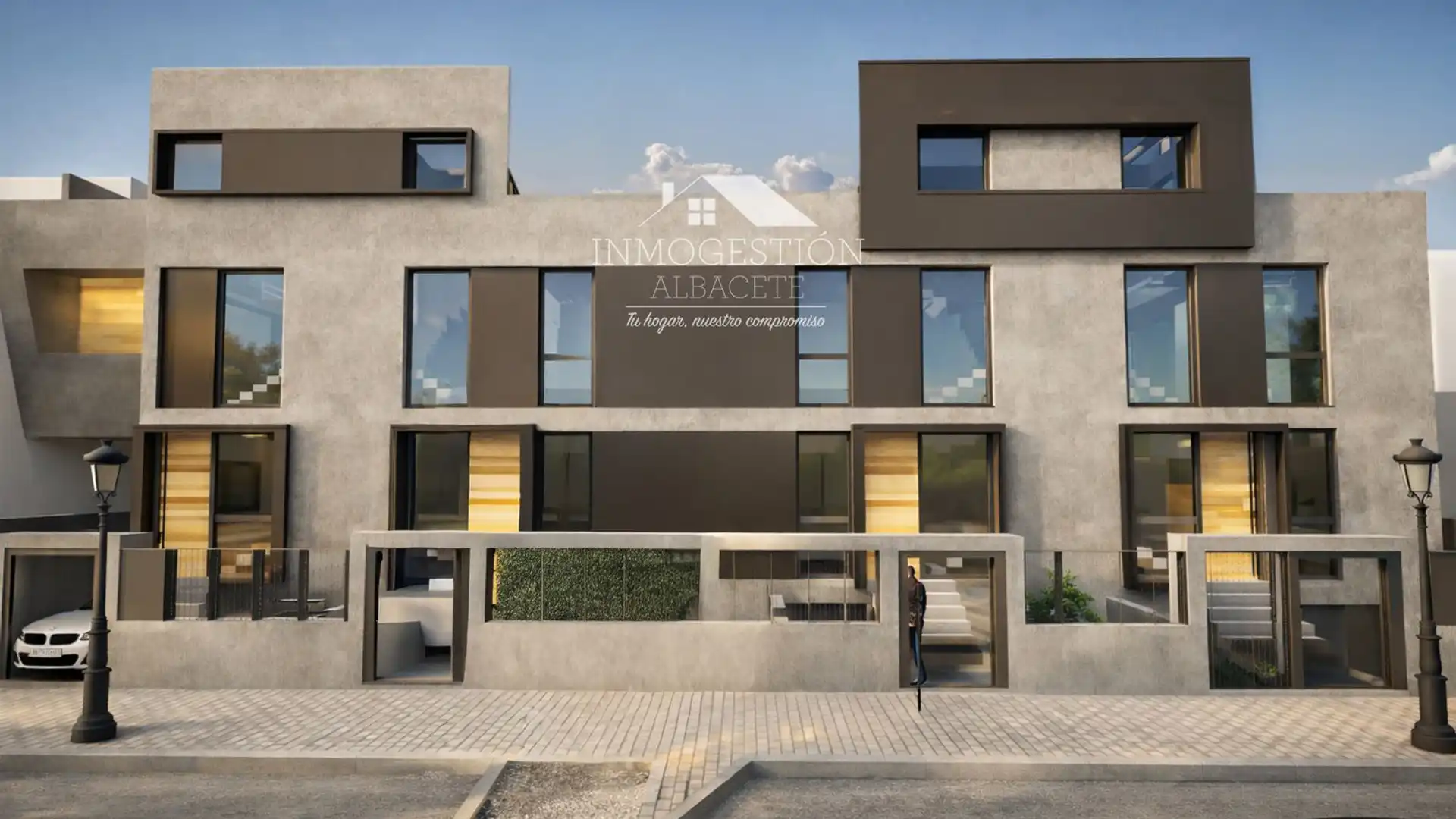 Vista exterior de Casa adosada en venda en  Albacete Capital amb Traster i Piscina