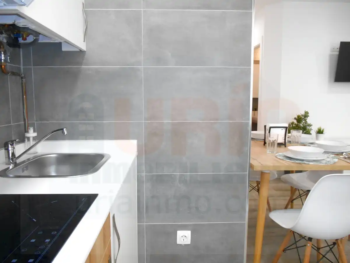 Cocina de Piso de alquiler en Oviedo  con Calefacción, Amueblado y Horno