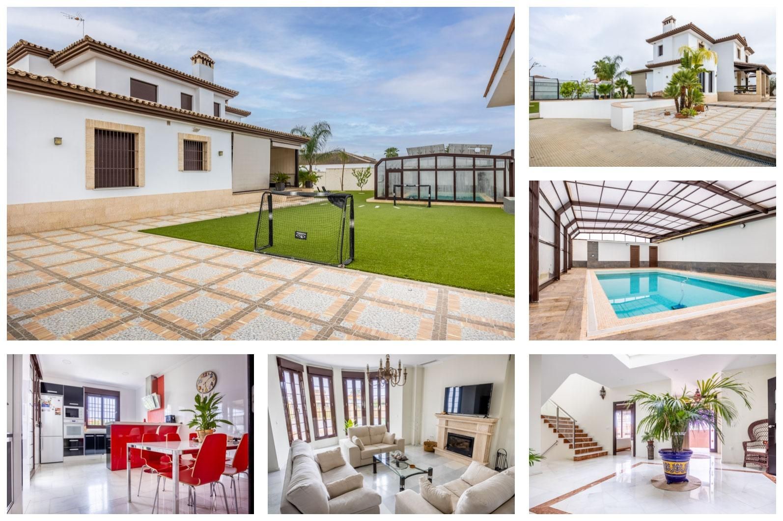 Exterior view of House or chalet for sale in Villamanrique de la Condesa  with Air Conditioner, Private garden and Terrace