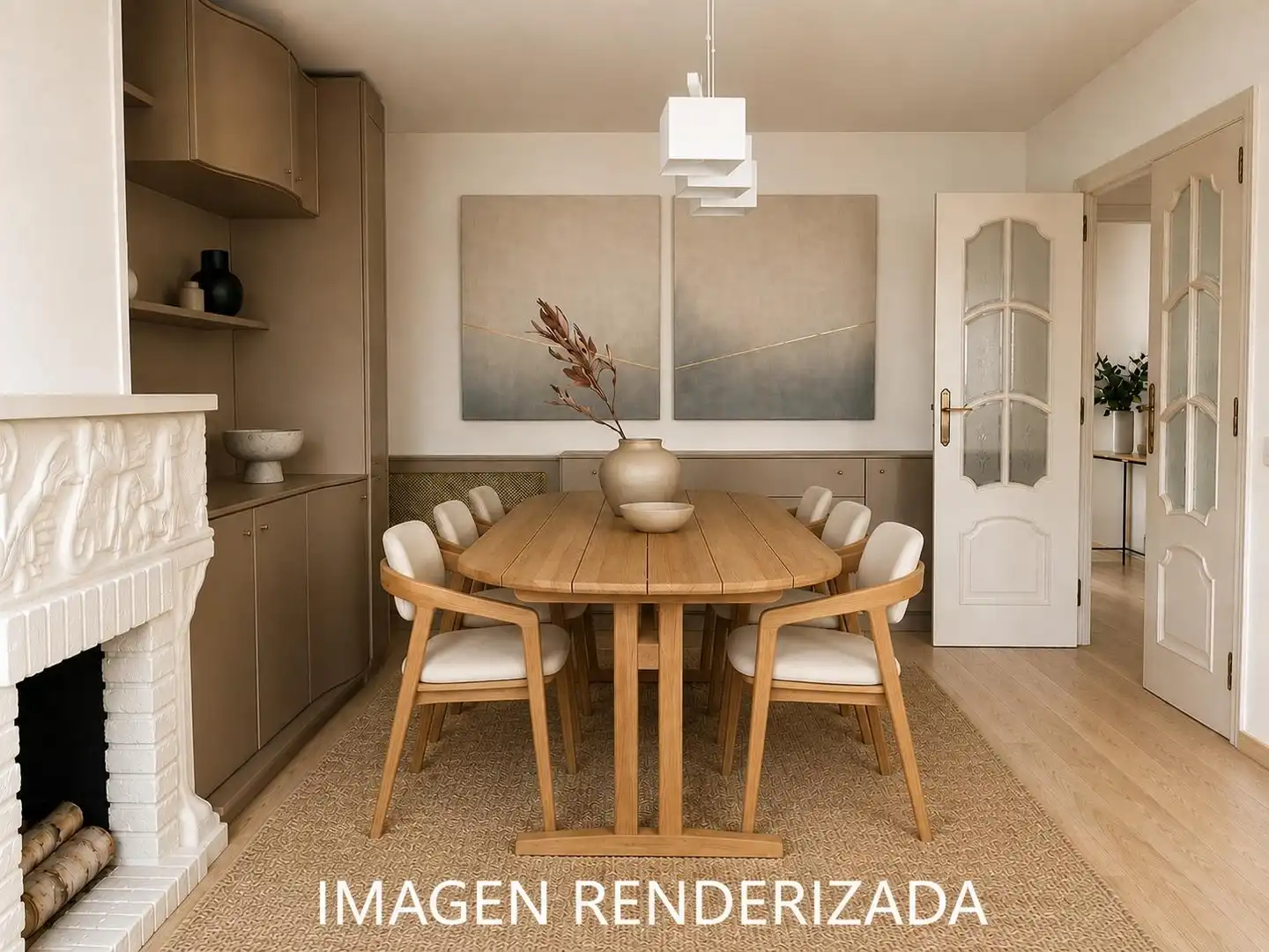 Dining room of Ground floor for sale in Esplugues de Llobregat  with Air Conditioner, Heating and Balcony