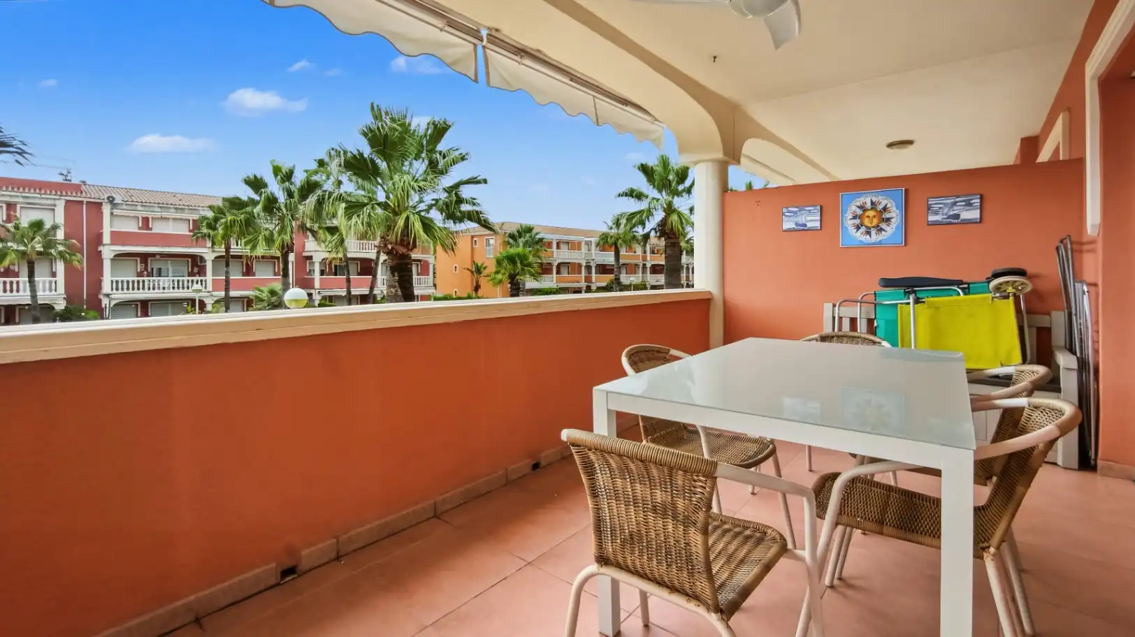 Terraza de Apartamento en venta en Dénia con Aire acondicionado, Calefacción y Jardín privado
