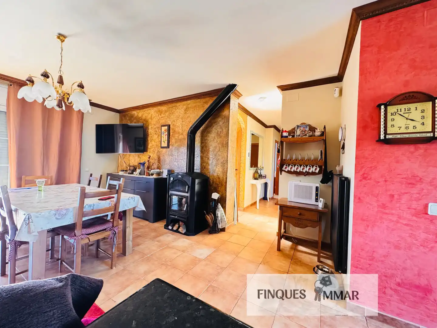 Sala de estar de Casa o chalet en venta en Sils con Aire acondicionado, Calefacción y Jardín privado