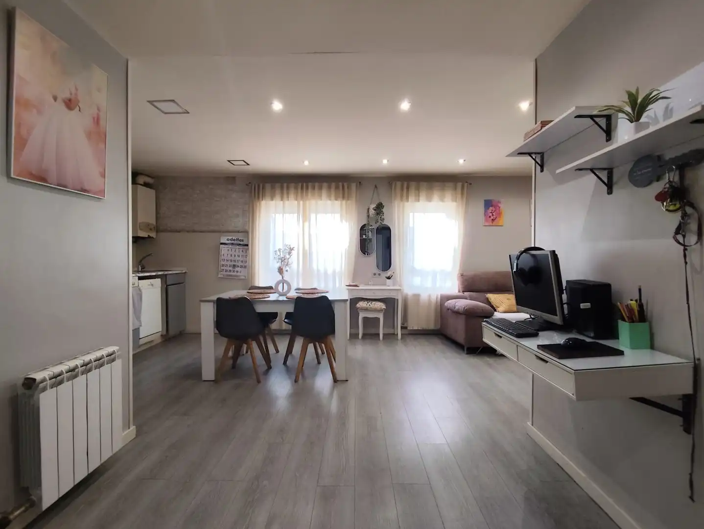 Kitchen of Flat for sale in Quel  with Heating and Furnished