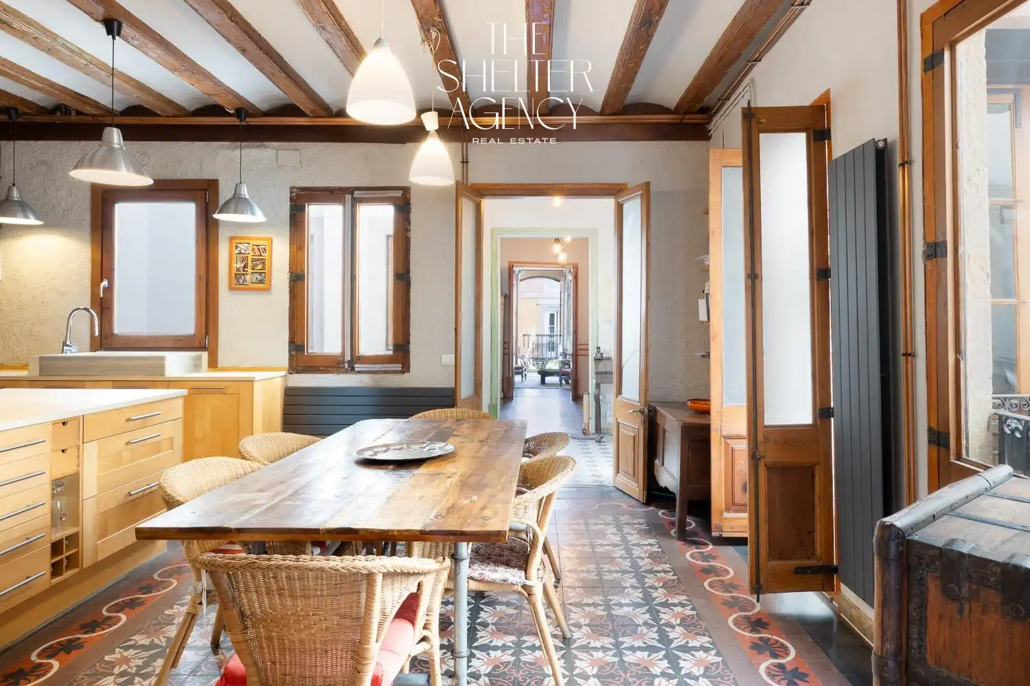 Comedor de Ático en venta en Barcelona con Calefacción, Trastero y Balcón