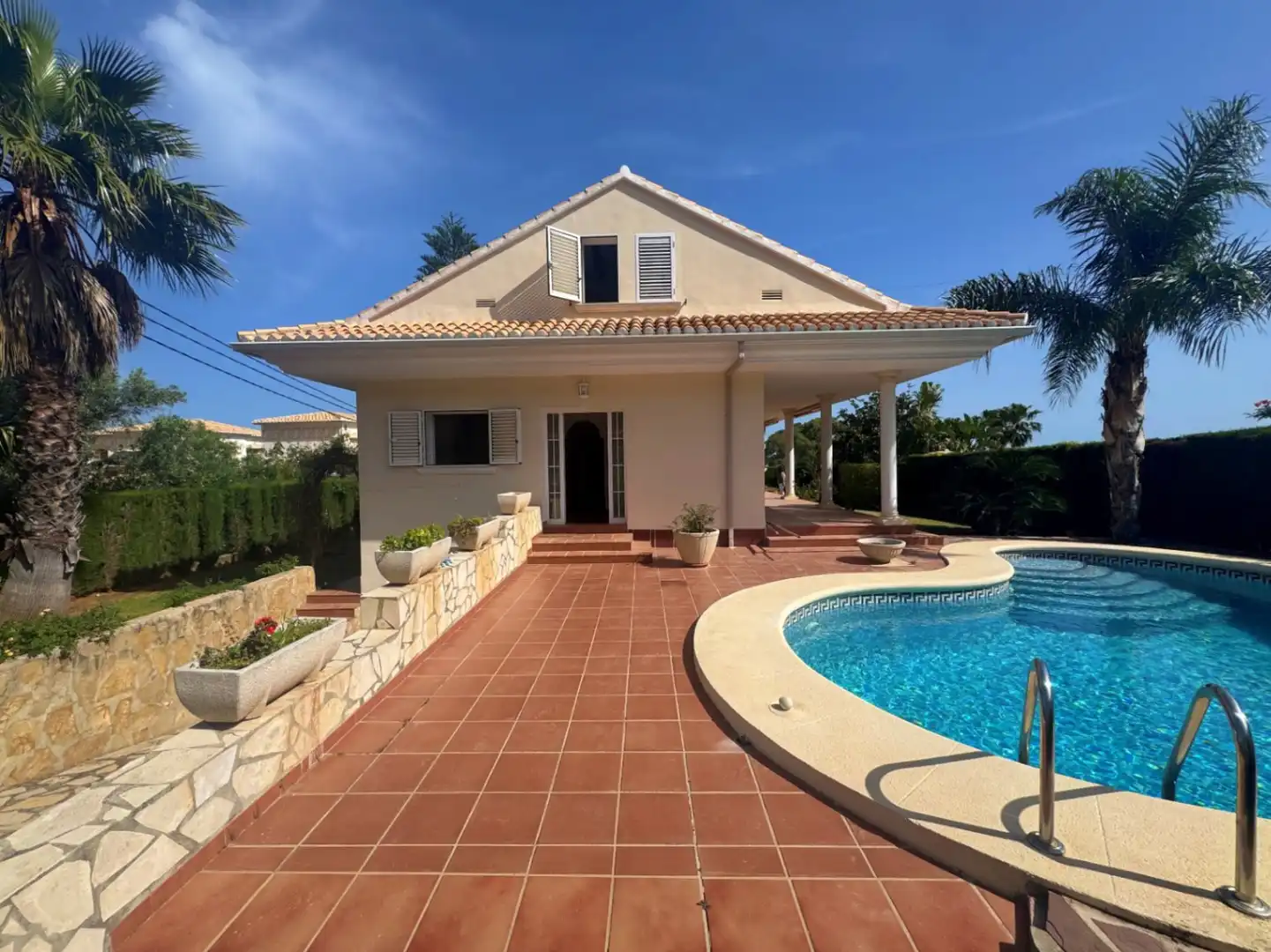 Exterior view of Houses for sale in Dénia  with Air Conditioner, Private garden and Terrace