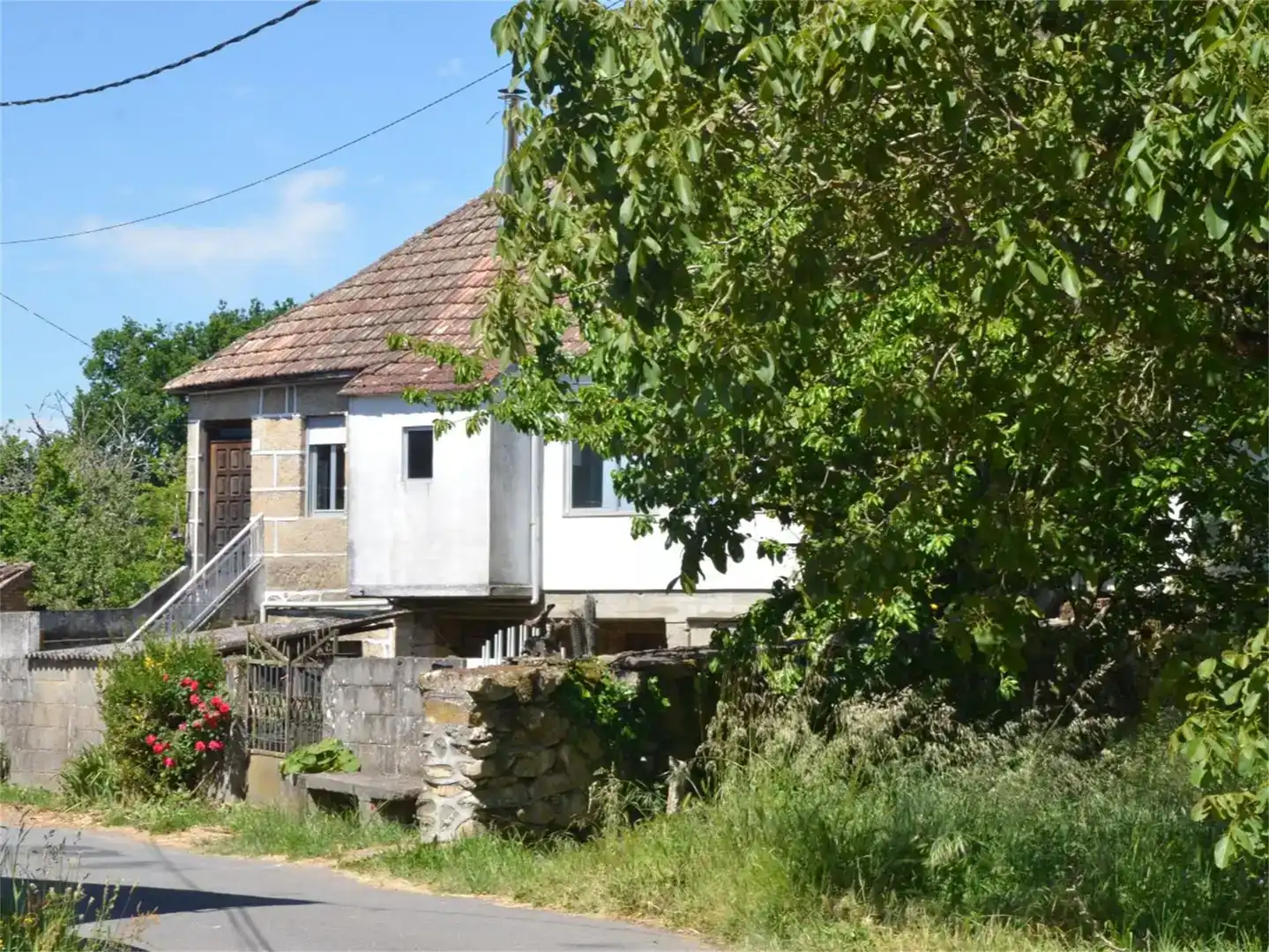 Vista exterior de Finca rústica en venda en Cortegada amb Jardí privat, Parquet i Moblat
