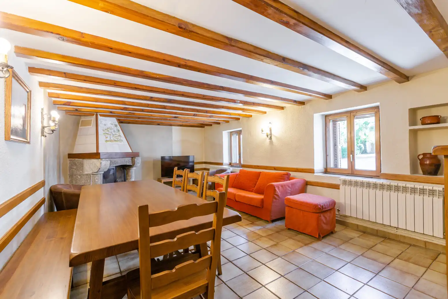 Comedor de Casa o chalet en venta en Lónguida / Longida con Calefacción, Jardín privado y Amueblado