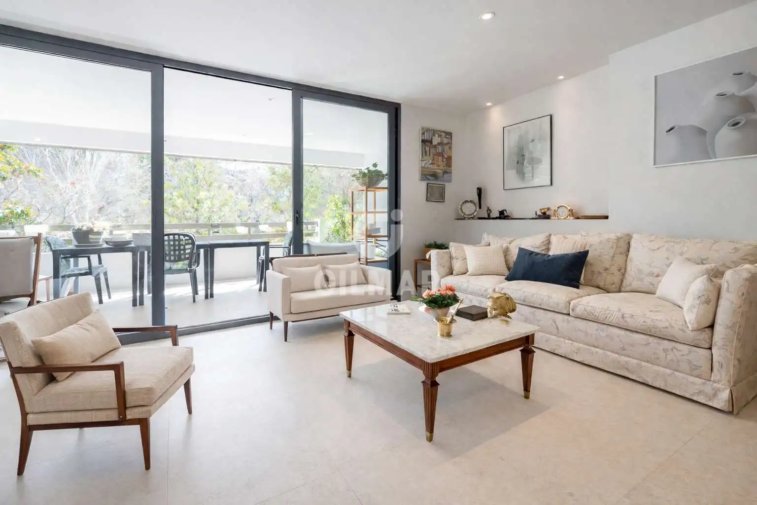 Living room of Flat for sale in Madrid  with Heating, Private garden and Swimming Pool