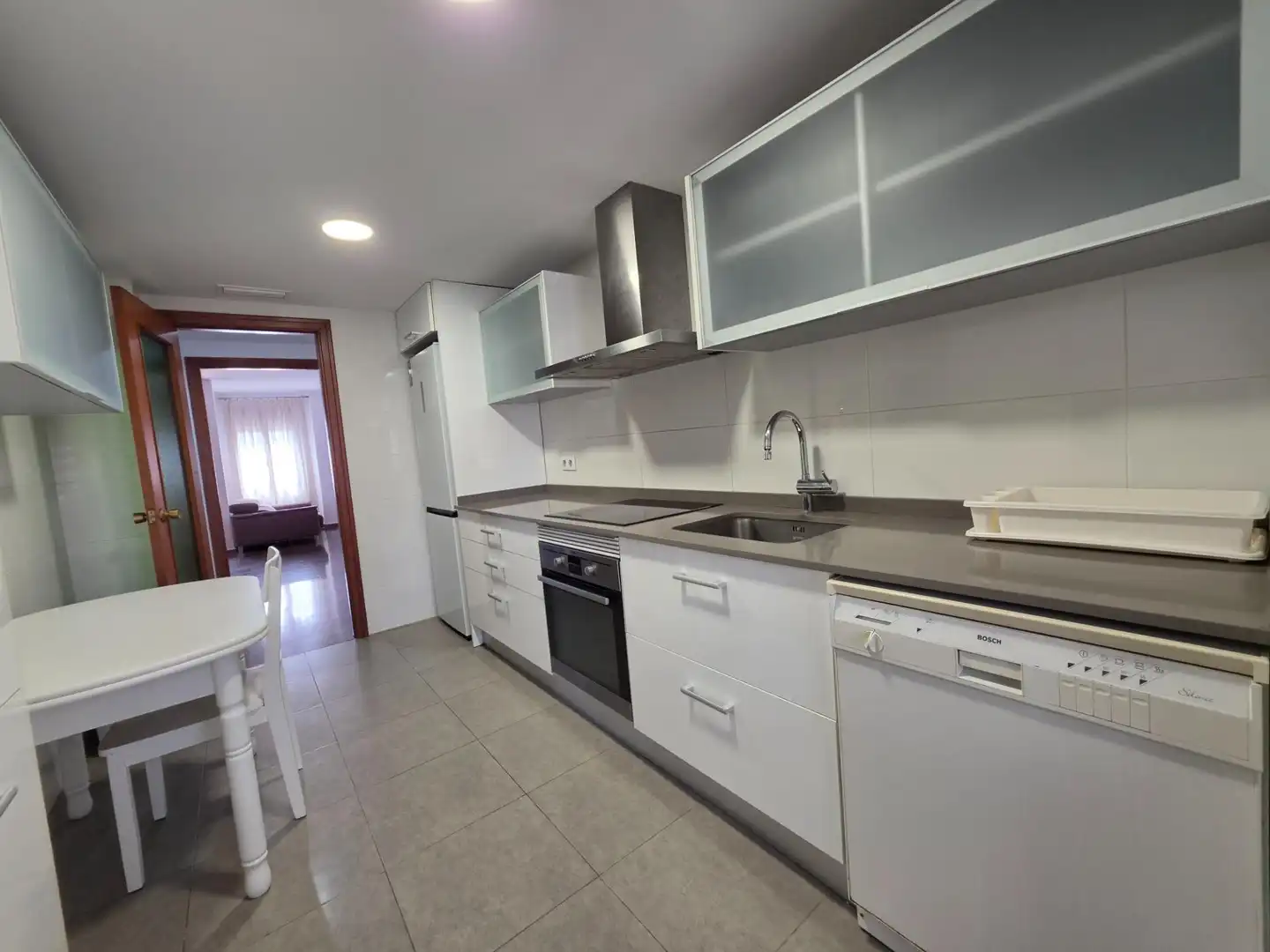 Kitchen of Flat for rent in Valencia  with Air Conditioner, Heating and Balcony