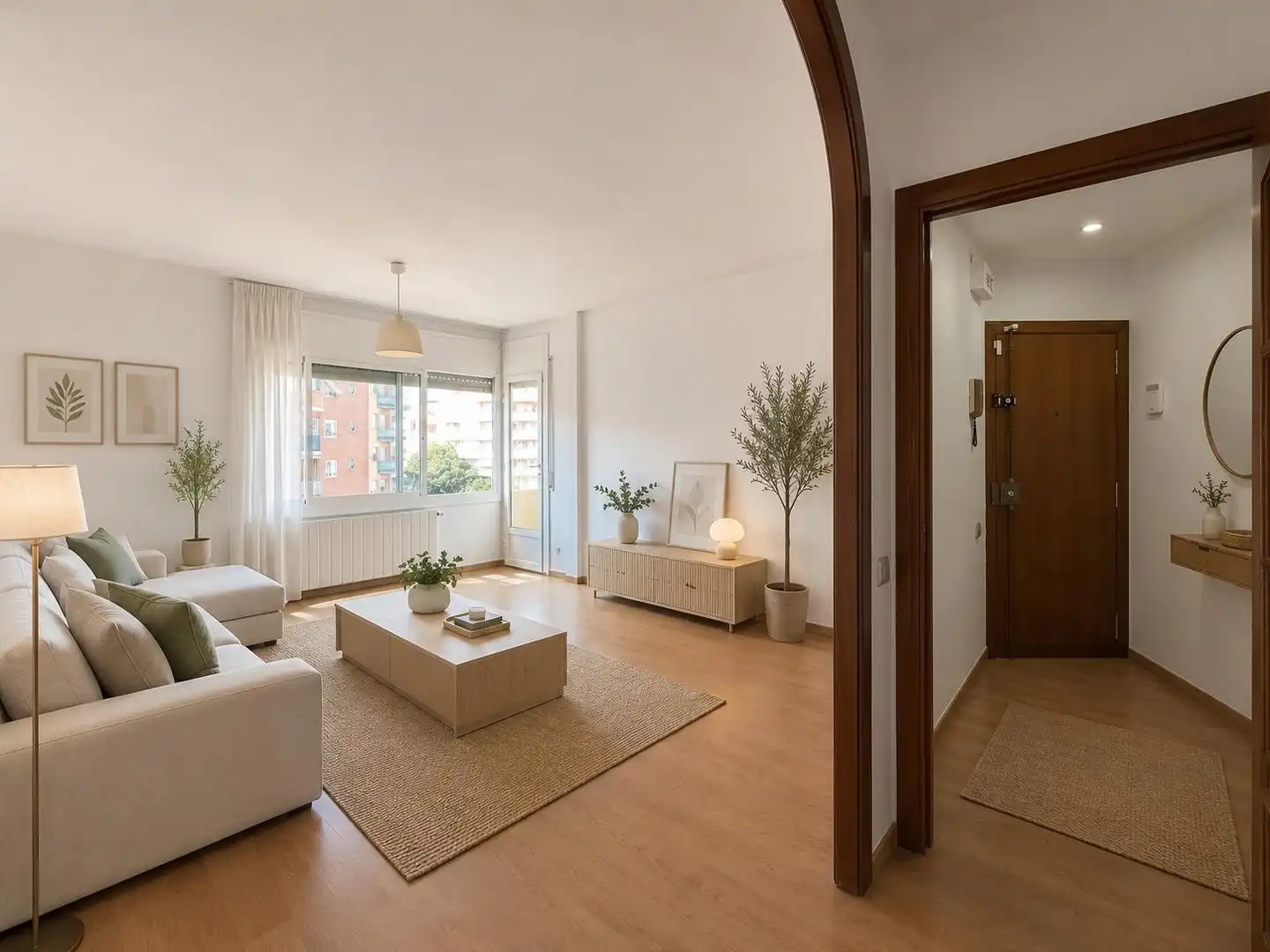 Sala de estar de Piso en venta en Terrassa con Calefacción, Balcón y Alarma