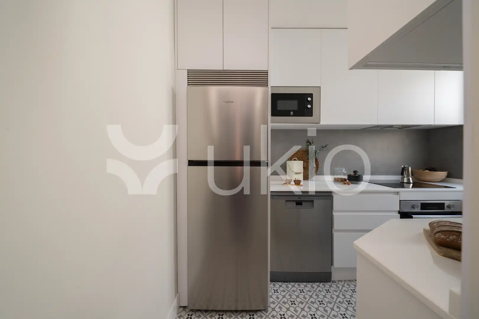 Cocina de Apartamento de alquiler en Madrid con Aire acondicionado, Calefacción y Amueblado
