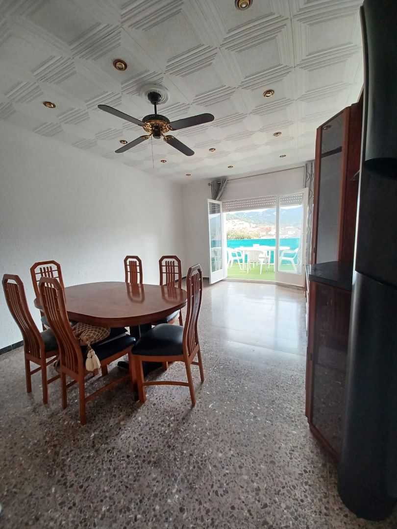 Dining room of Flat to rent in Sant Fost de Campsentelles  with Heating, Furnished and Oven