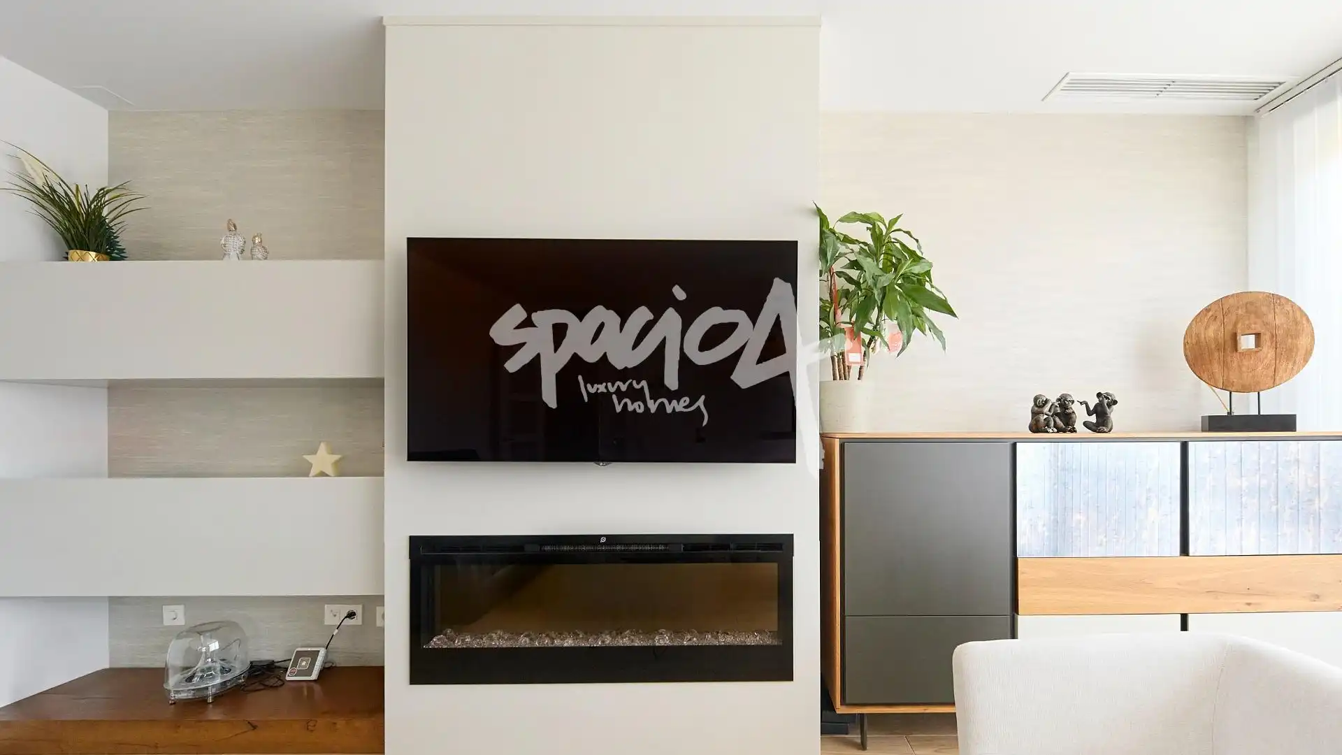 Sala de estar de Ático en venta en Boadilla del Monte con Aire acondicionado, Terraza y Trastero