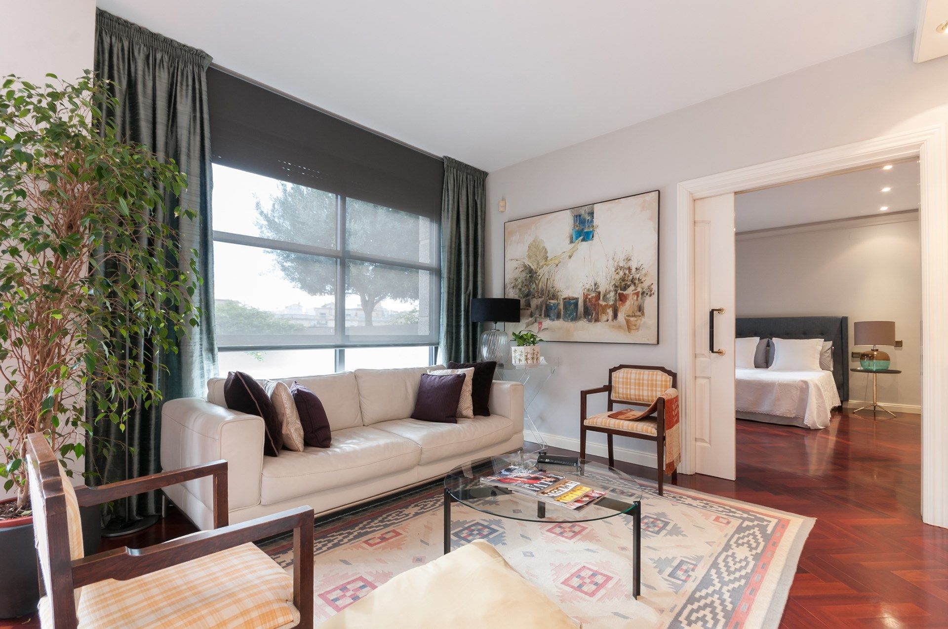 Living room of Attic for sale in  Barcelona Capital  with Air Conditioner, Heating and Terrace