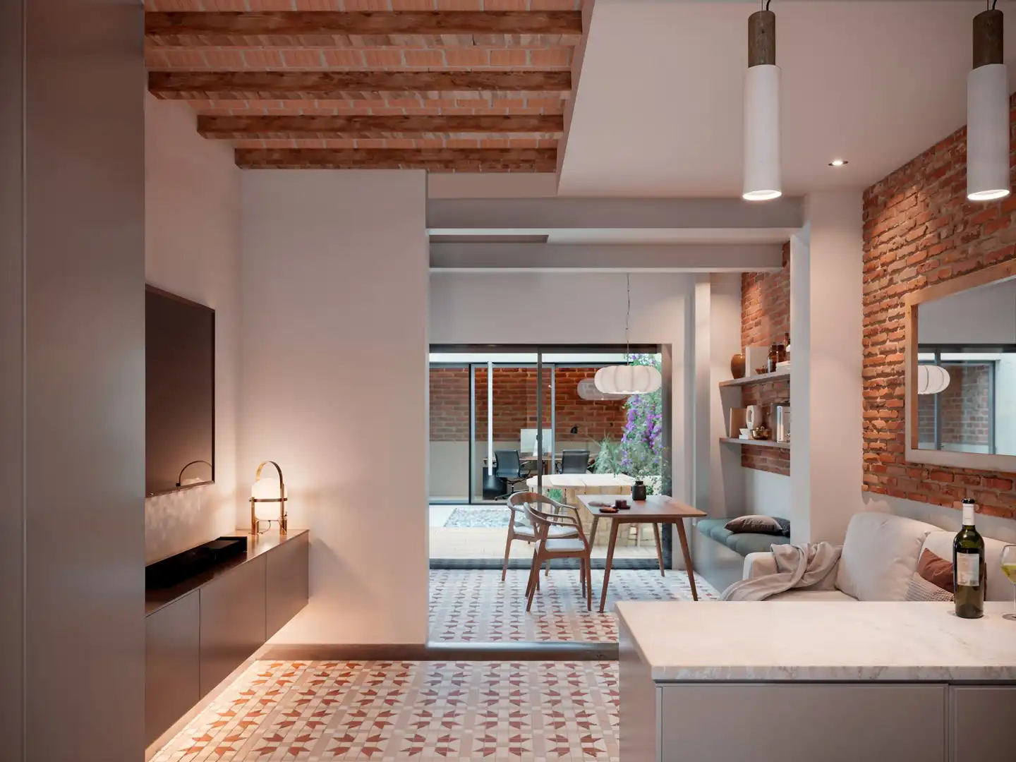 Sala de estar de Piso en venta en Barcelona con Aire acondicionado, Calefacción y Terraza