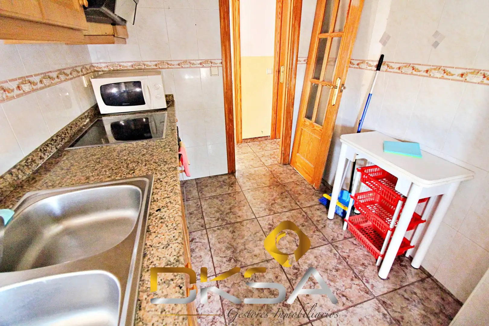 Küche von Wohnung zum Verkauf in Almazora / Almassora mit Klimaanlage, Heizung und Terrasse