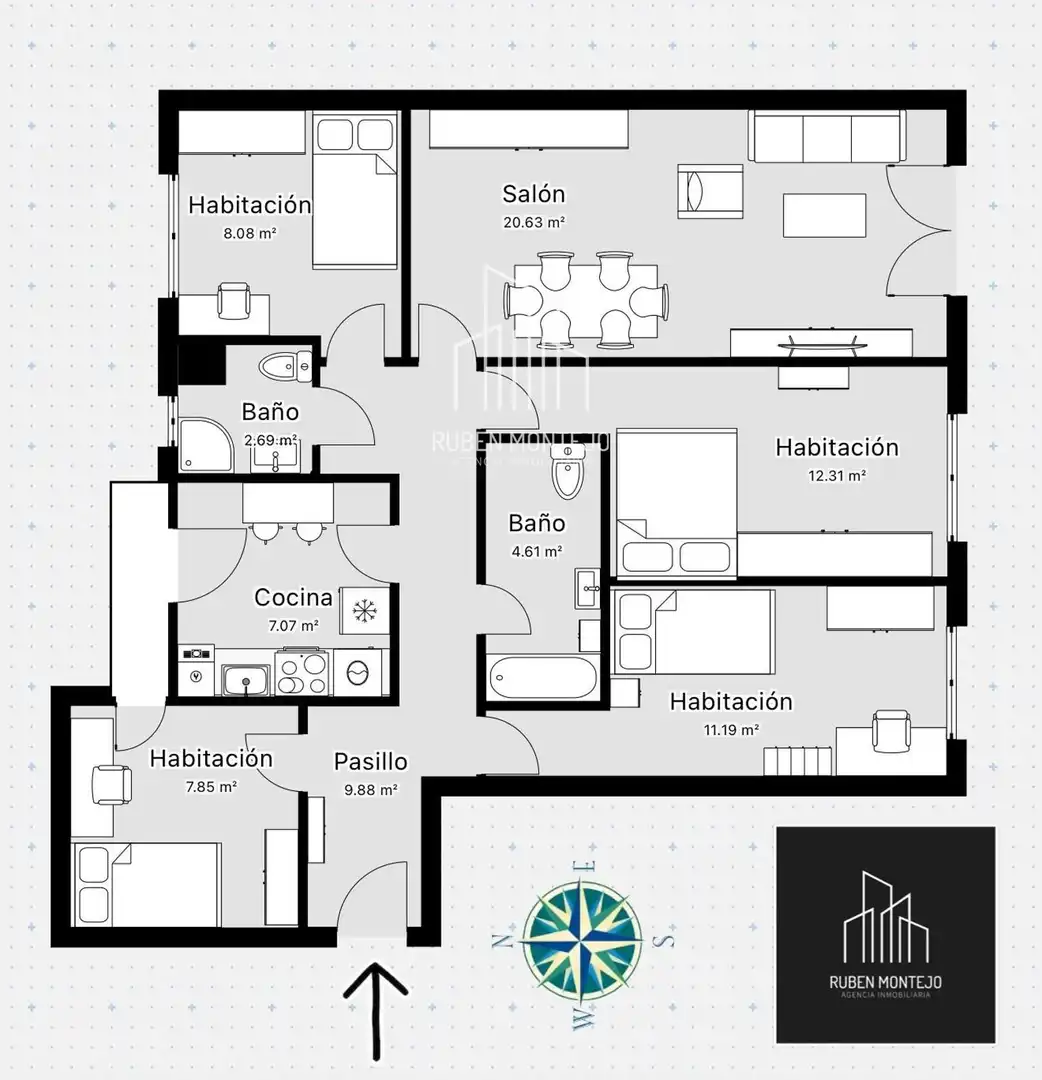 Flat for rent in Salamanca  with Heating, Terrace and Furnished