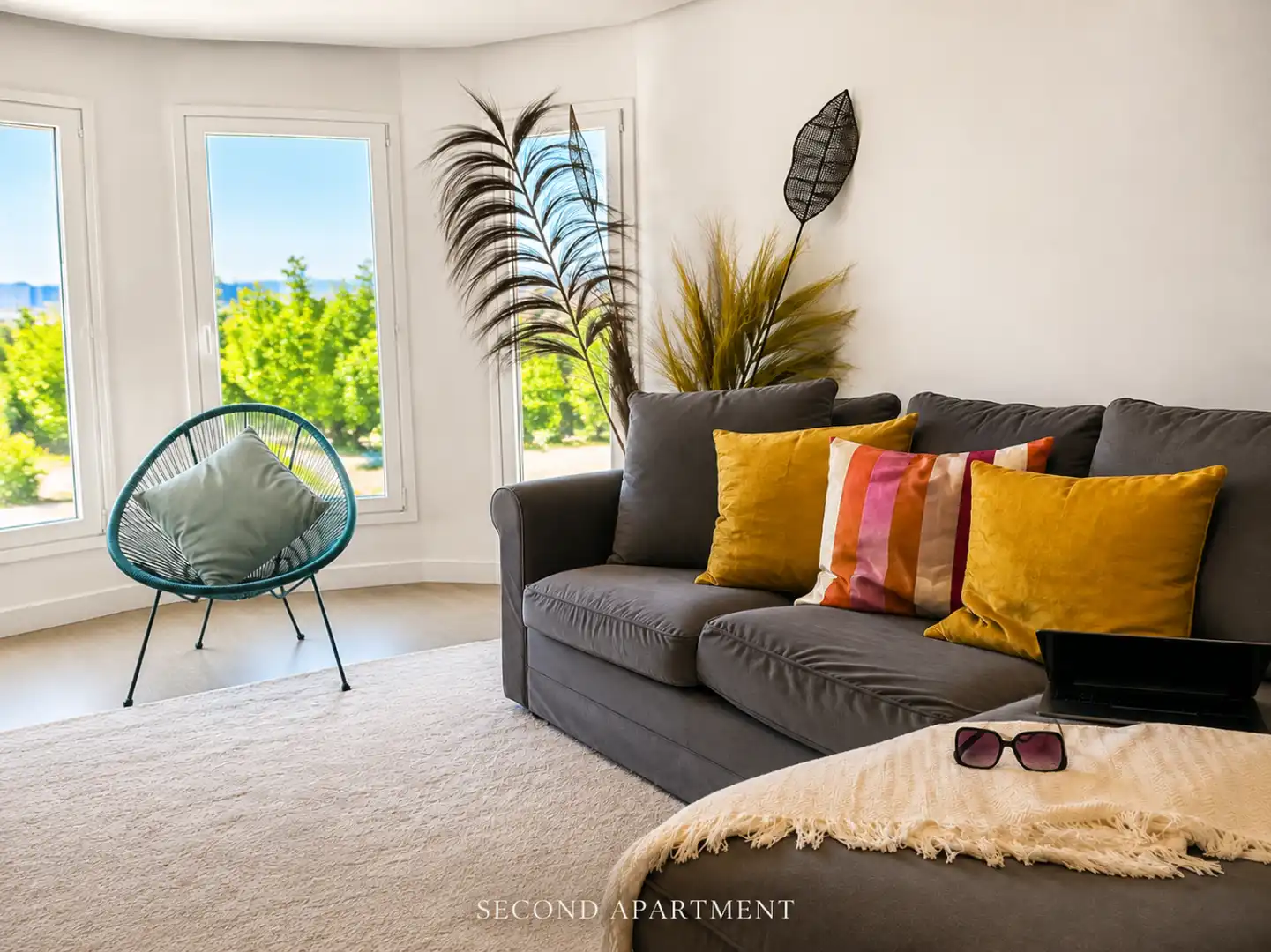 Sala d'estar de Pis en venda en  Palma de Mallorca amb Aire condicionat, Terrassa i Piscina