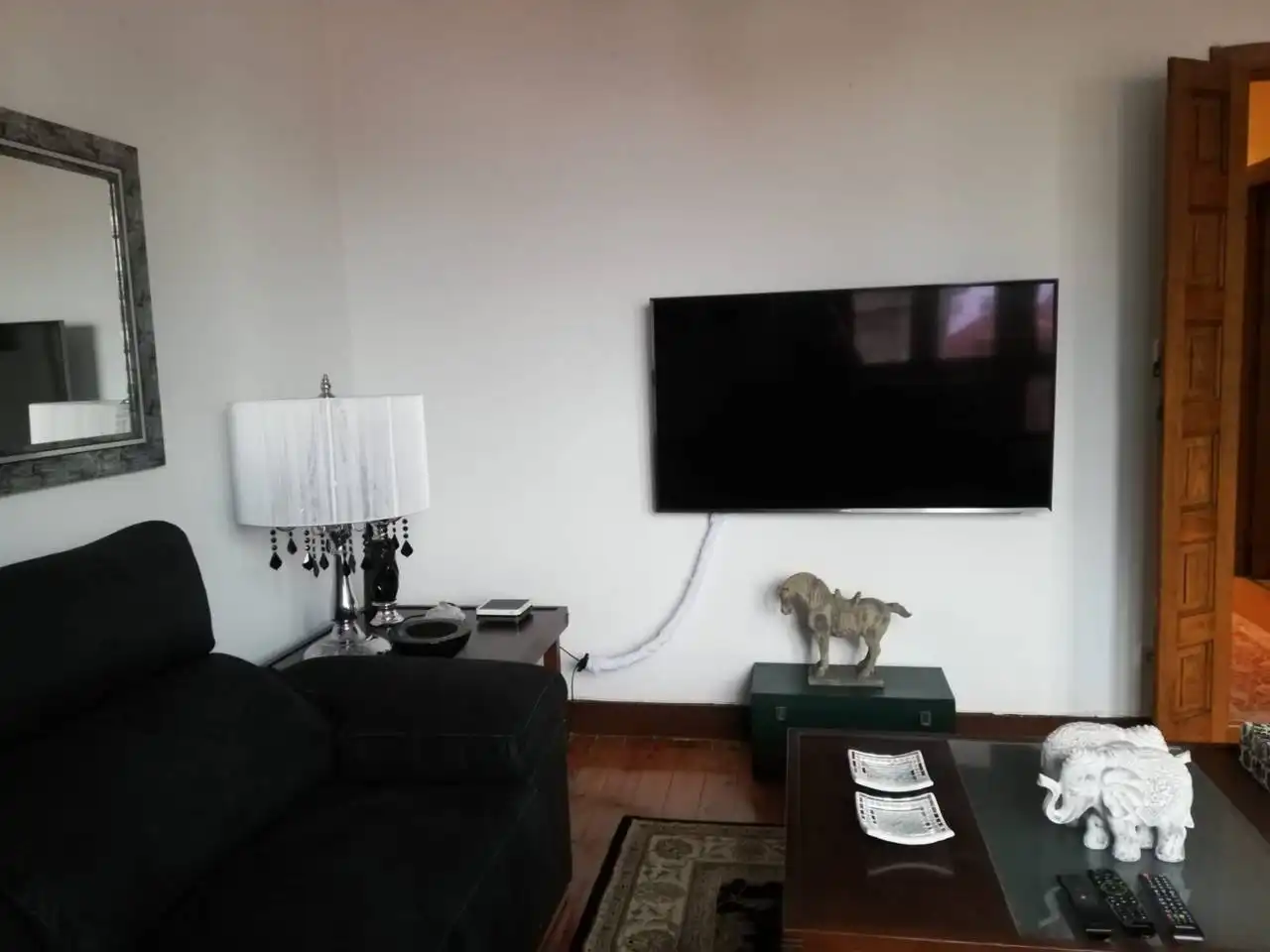 Sala de estar de Piso de alquiler en Vilagarcía de Arousa con Calefacción, Parquet y Amueblado