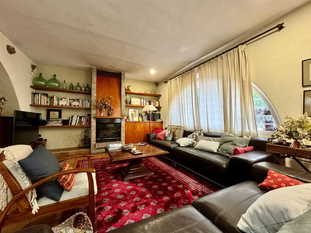 Living room of Country homes for sale in Anglès  with Private garden, Terrace and Swimming Pool